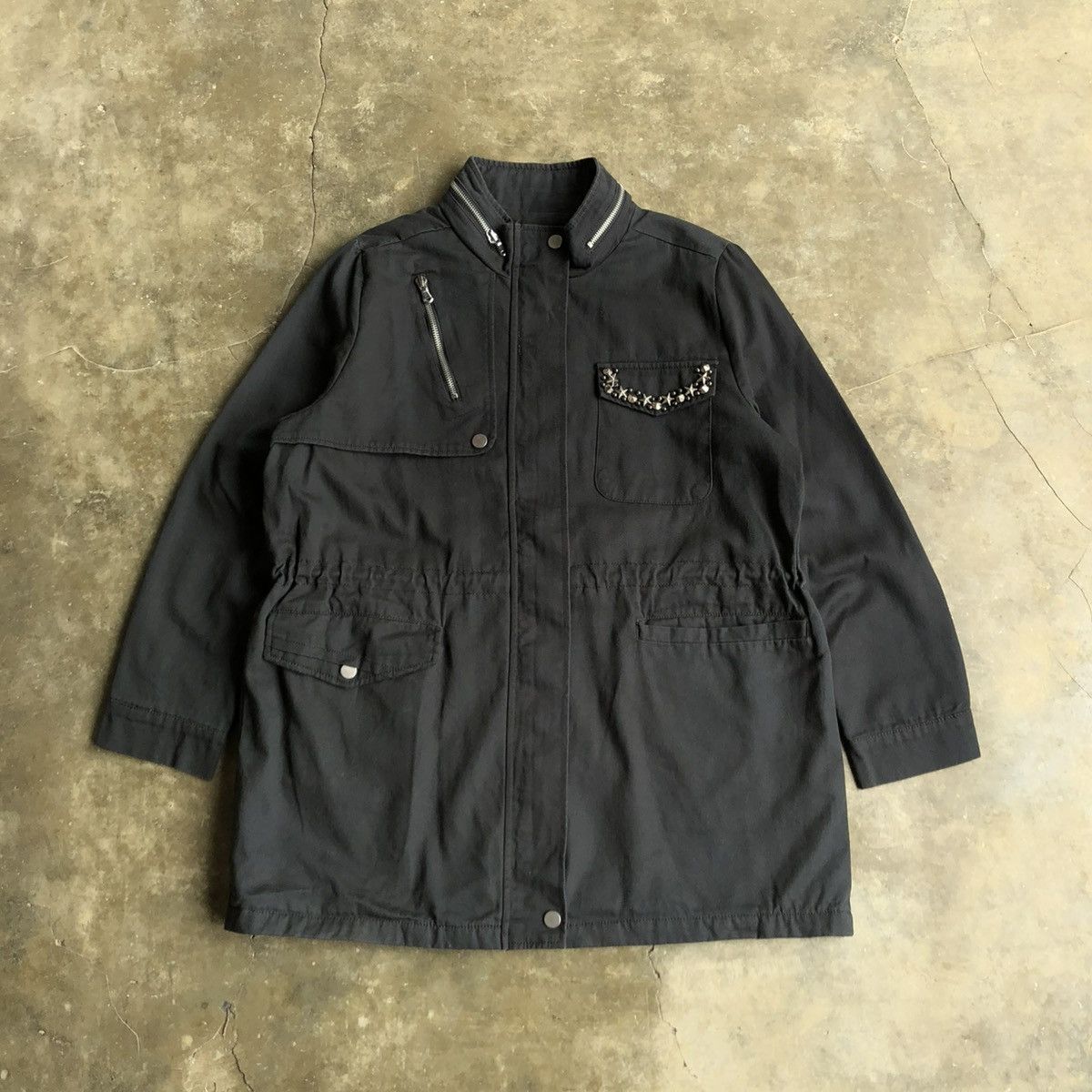 Hysteric Glamour 2000s Yetts Studded Pocket Jacket Black Lgb Goa Style Size US XL / EU 56 / 4 - 4 Thumbnail