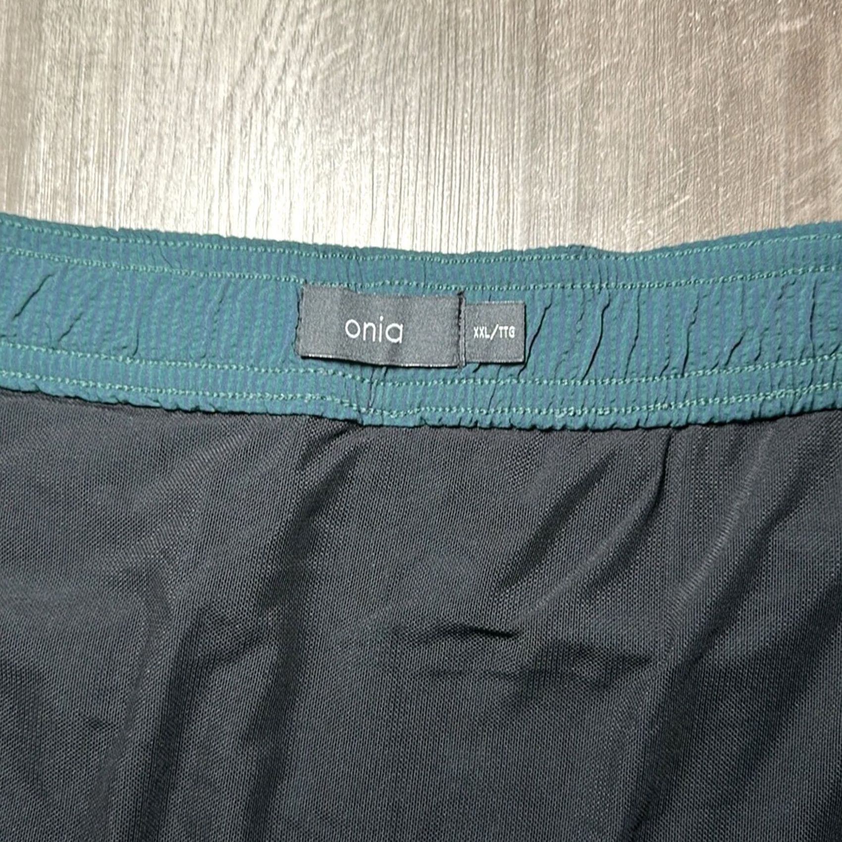 Onia Onia Calder Seersucker Swim Trunks Bottom 2XL Men Green Regular Sized 2XL Dark Green Charcoal MS6036 Size US 39 - 6 Thumbnail
