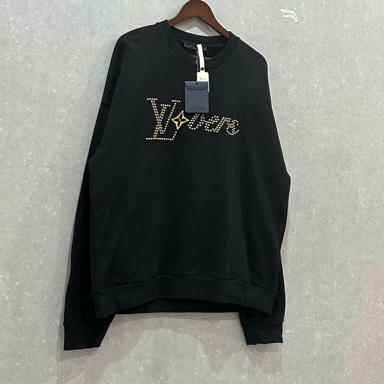 Louis Vuitton Louis Vuitton Black Studded Letter sweatshirt 2505-Nextarro Size US XXL / EU 58 / 5 - 3 Thumbnail