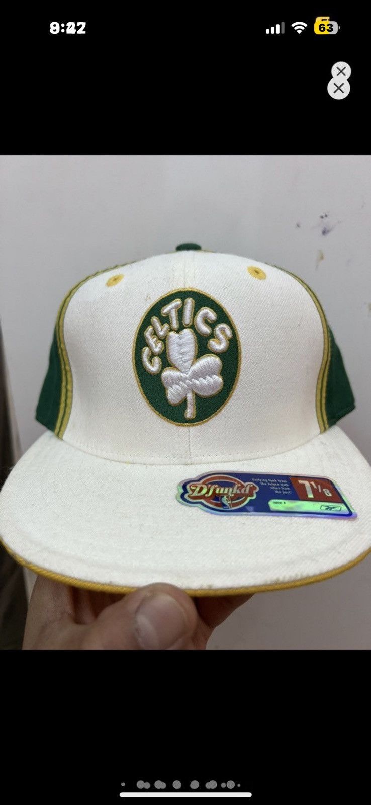 Reebok × Vintage ***FINAL DROP***RARE 00s REEBOK DUNKD BOSTON CELTICS 7 1/8 Size ONE SIZE - 11 Thumbnail