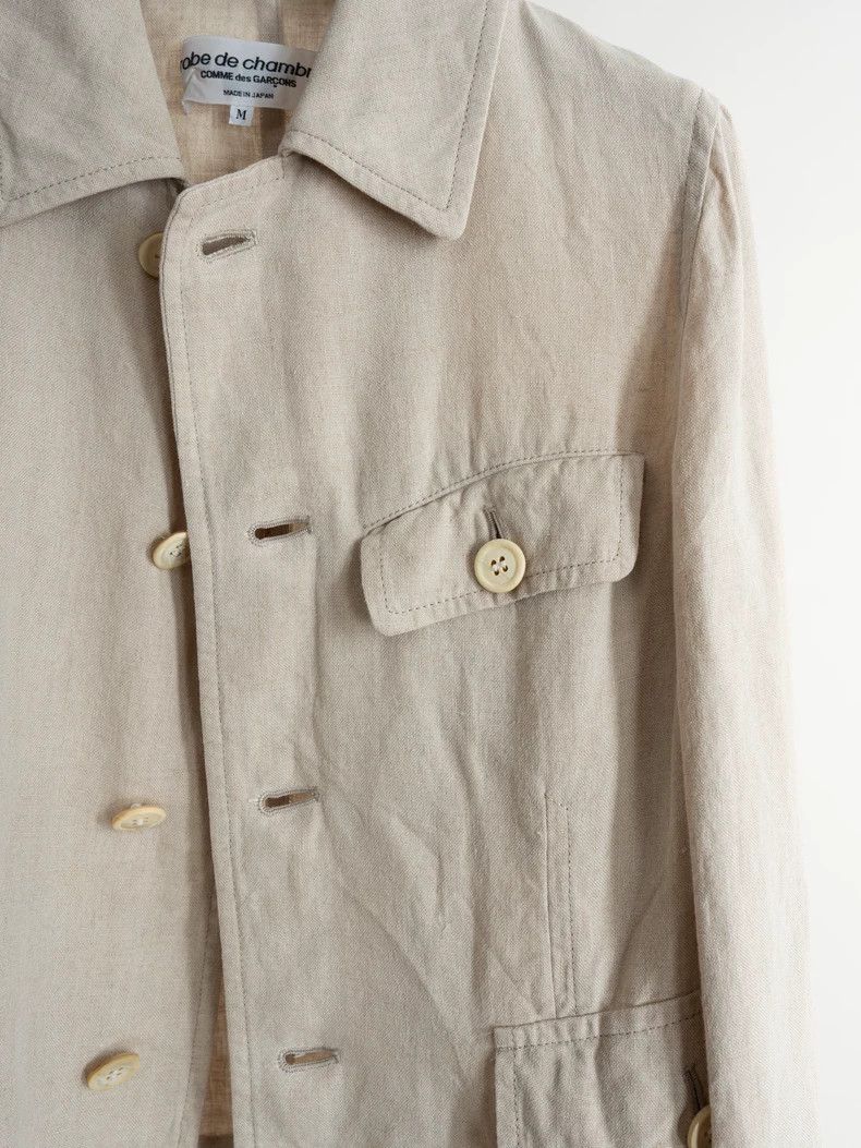 Comme des Garcons Comme des Garcons Beige linen coat Size M / US 6-8 / IT 42-44 - 2 Thumbnail