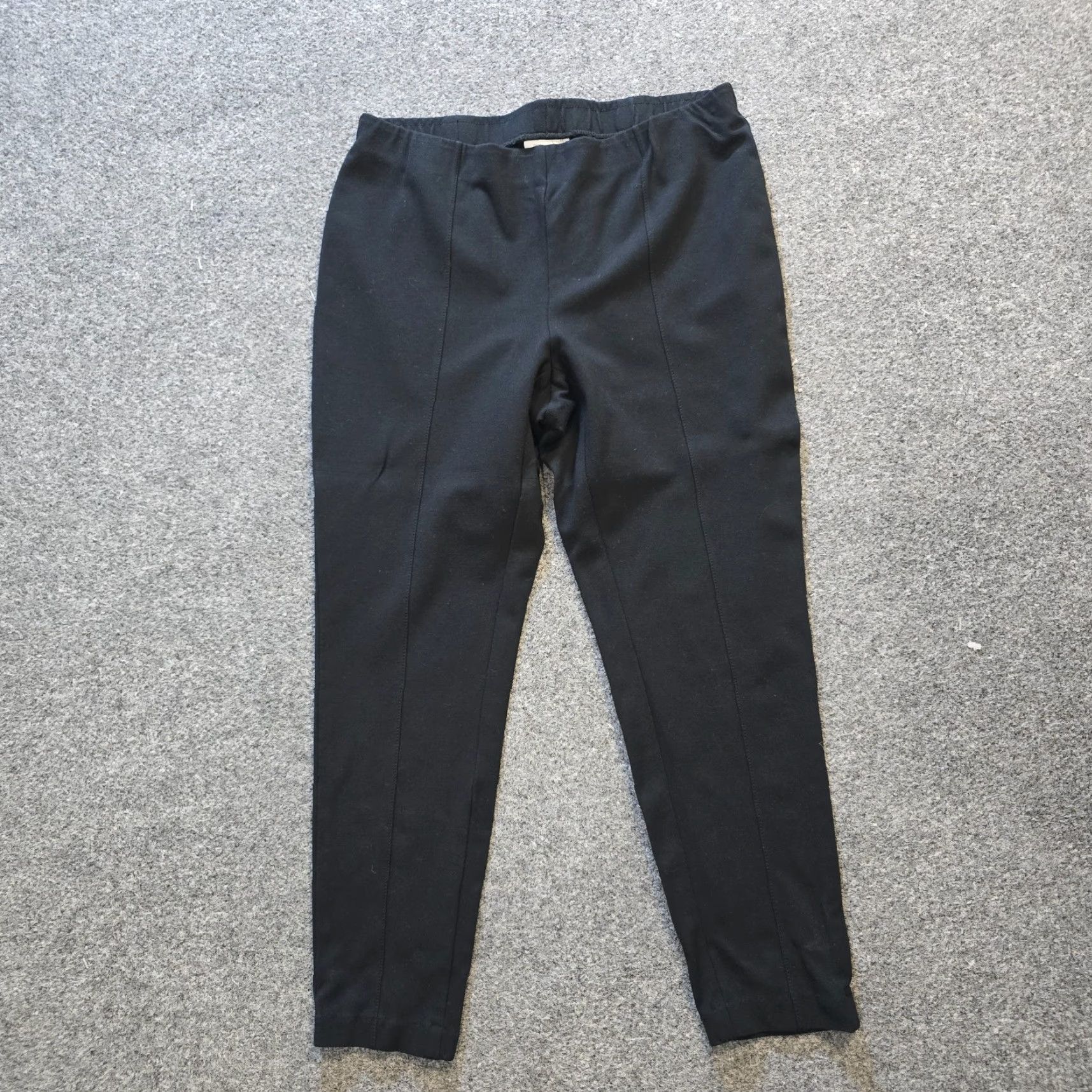 J. Jill J Jill Pants Women Medium Black Ponte Slim Leg Cropped Stretch Pull On Capsule Size 27" / US 4 / IT 40 - 2 Thumbnail