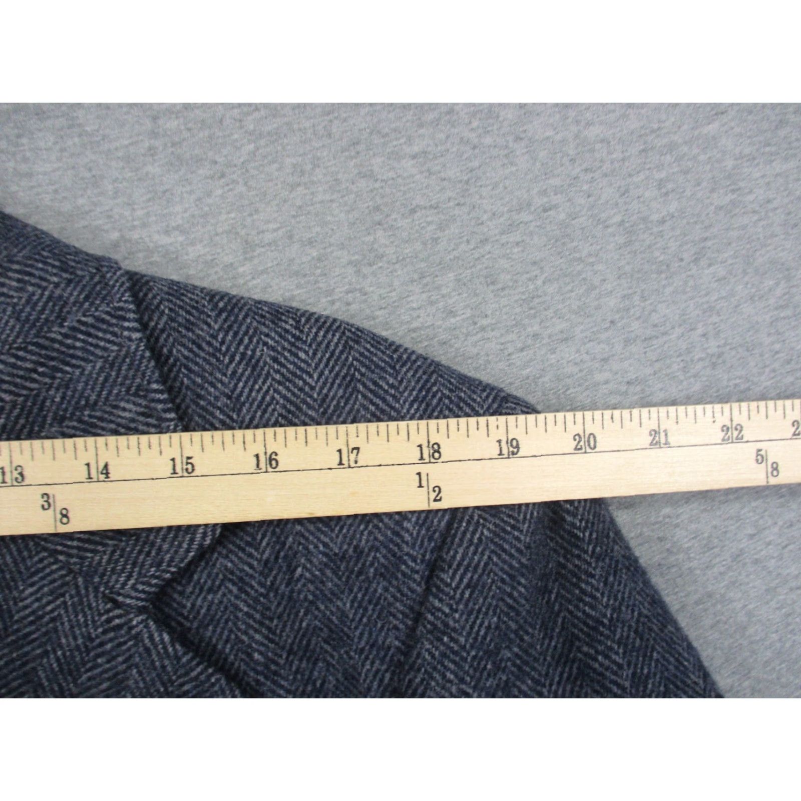Pendleton Pendleton Blazer Sport Coat Jacket 42 Blue Gray Wool Herringbone Tweed Notch Long Single-Breasted Mens Vintage 42 Big & Tall Size 42R - 6 Thumbnail