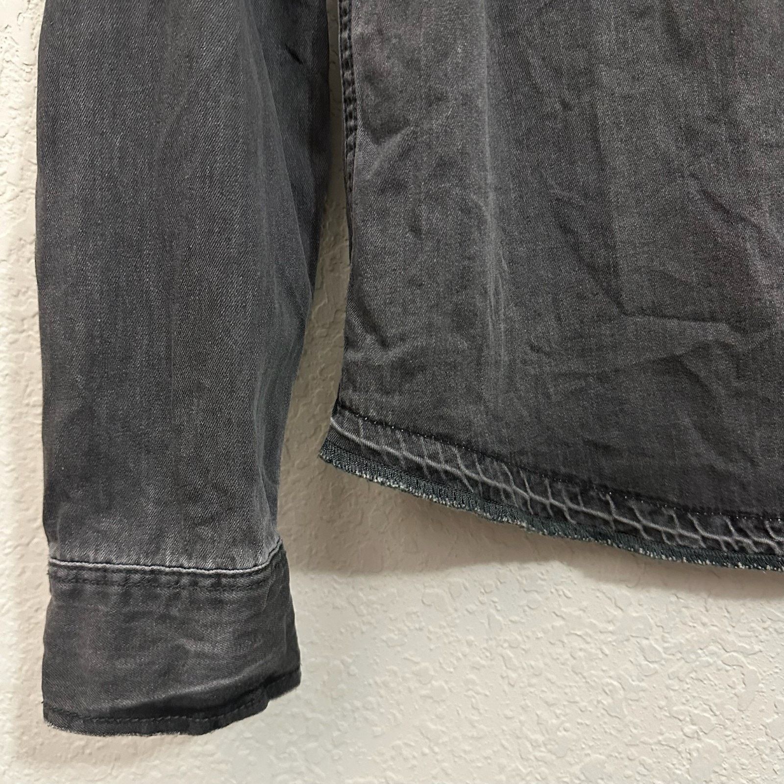 Allsaints ALLSAINTS Genki Shirt Denim Snap Corduroy Collar Western Size US XL / EU 56 / 4 - 6 Thumbnail