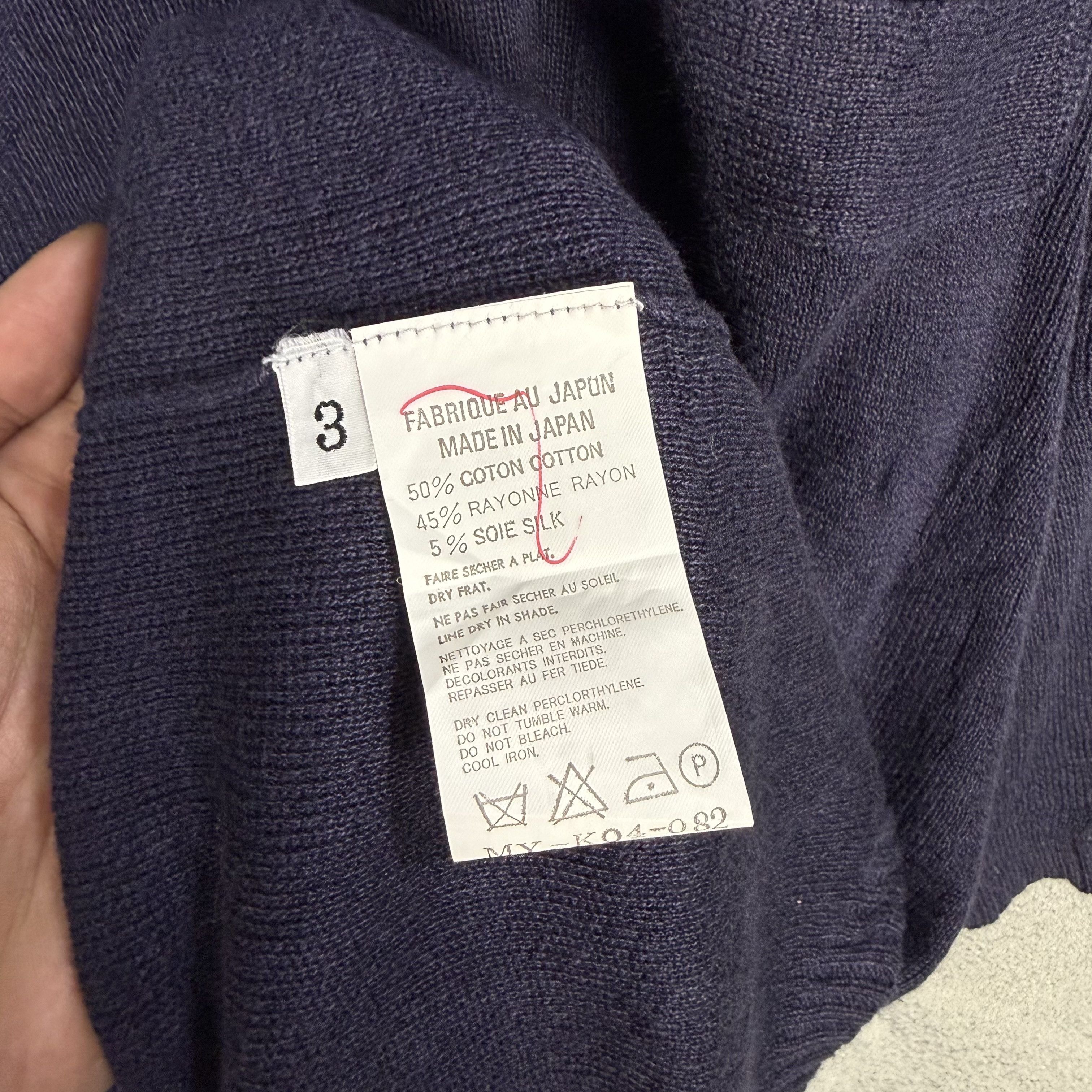 Yohji Yamamoto Y's Yohji Yamamoto Oversized Knitted Tshirt Size US L / EU 52-54 / 3 - 7 Thumbnail