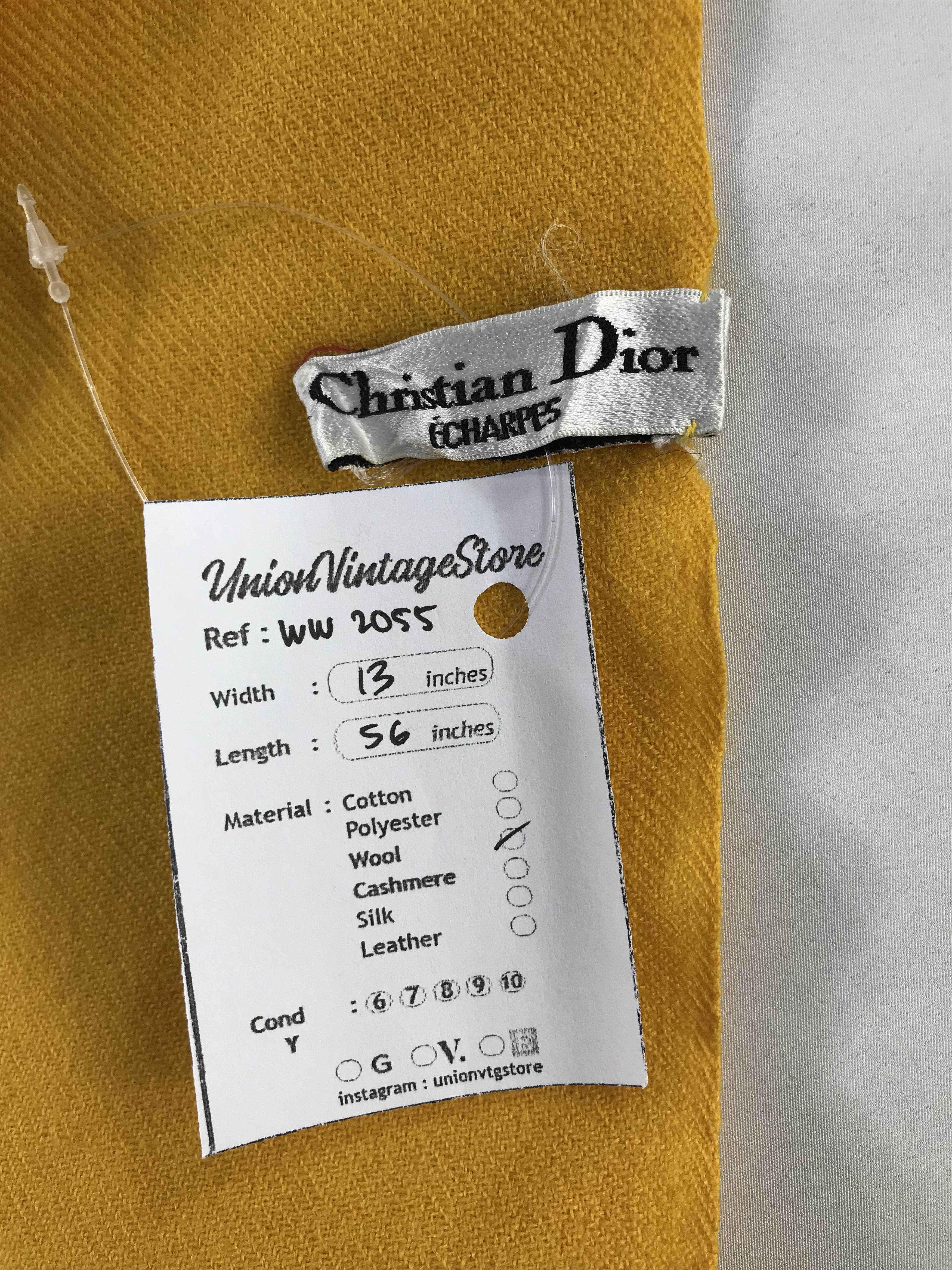 Vintage Christian Dior Monsieur Scarf / Muffler / Neckwear - WW2055 Size ONE SIZE - 5 Thumbnail