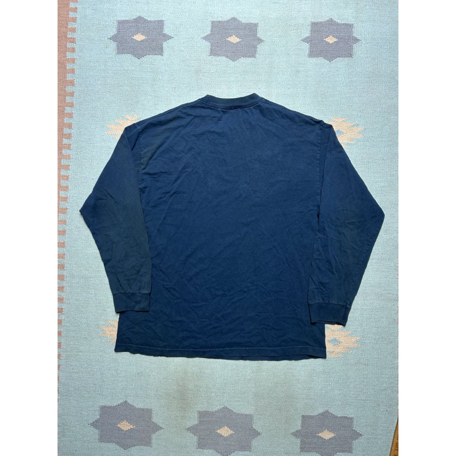 Vintage VINTAGE Steve & Barry's T-Shirt Graphic XL Long Sleeve Blue New York University Mens XL Size US XL / EU 56 / 4 - 7 Thumbnail