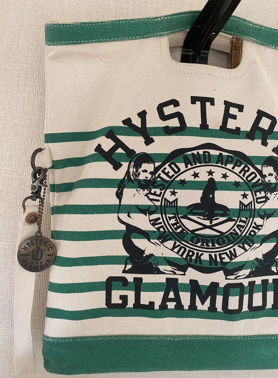 HYSTERIC GLAMOUR/print/cotton canvas clutch bag