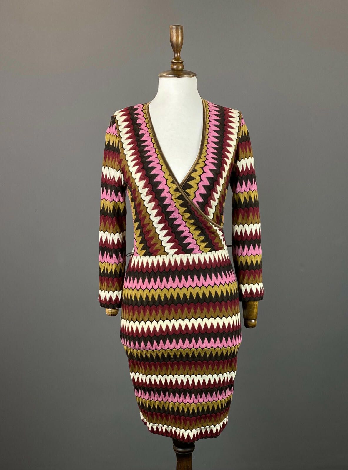 Designer Ana Alcazar Multicolor Geometric Bodycon Midi Dress Size 38 Size M / US 6-8 / IT 42-44 - 1 Thumbnail