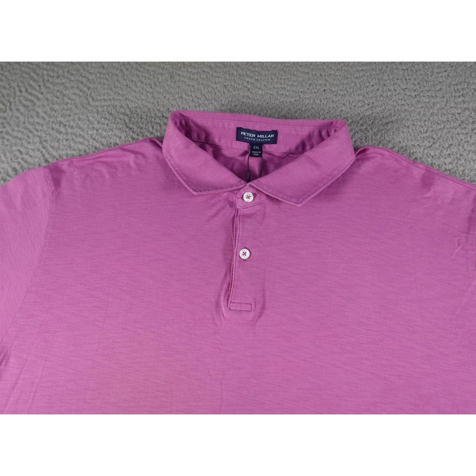 Peter Millar VINTAGE? No. Peter Millar Polo Shirt Mens 2XL Pink Crown Crafted Pima Cotton Golf Casual Size US XXL / EU 58 / 5 - 2 Thumbnail