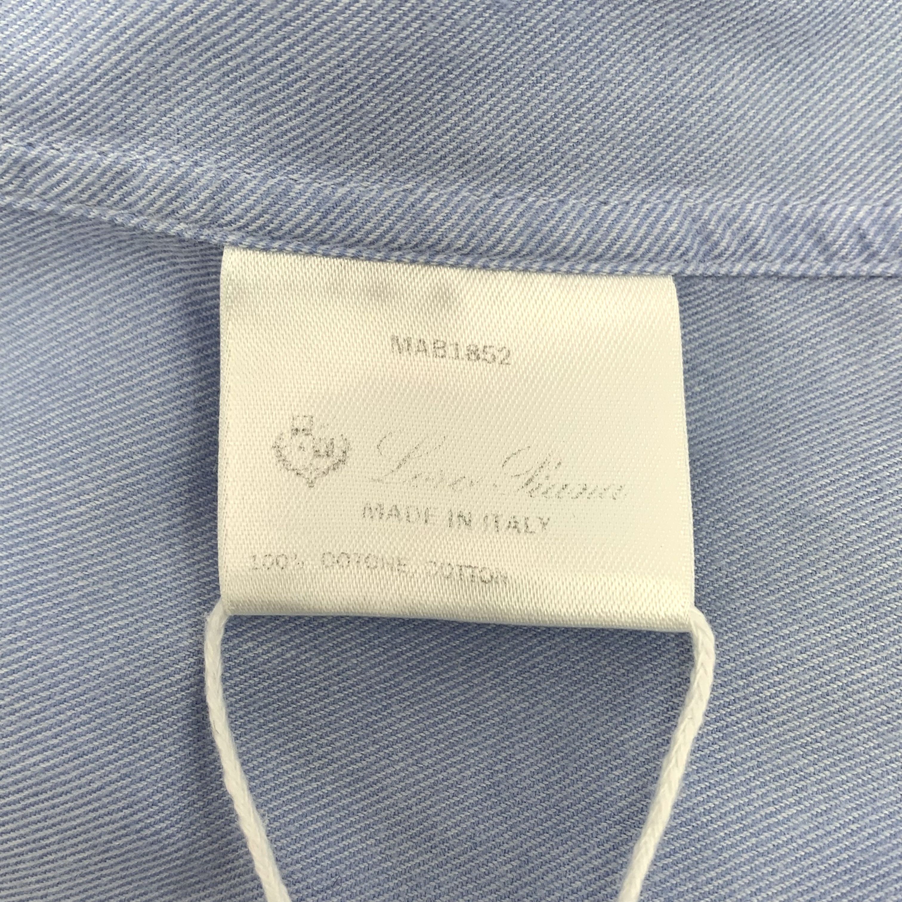 Loro Piana Loro Piana Andre Cotton Shirt Size US L / EU 52-54 / 3 - 6 Thumbnail