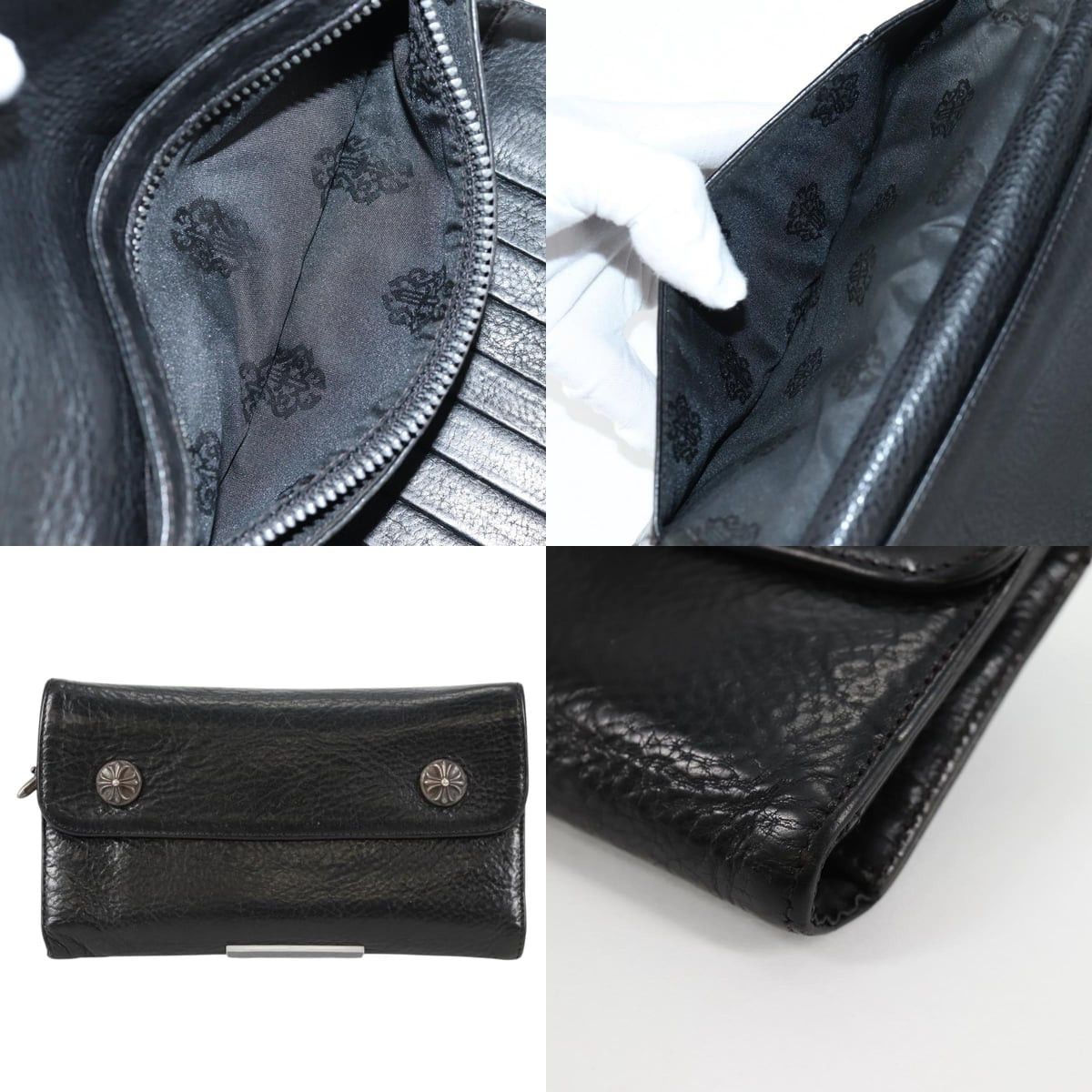 Chrome Hearts Chrome Hearts Wave Cross Ball Long Wallet Size ONE SIZE - 5 Thumbnail