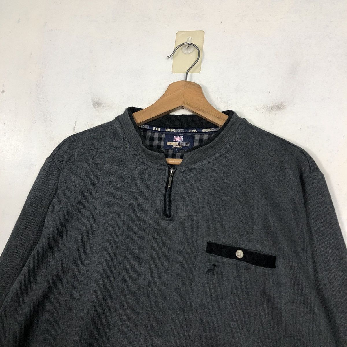 Japanese Brand 📌Vintage Sweatshirt Collar Michiko London Jeans Size US L / EU 52-54 / 3 - 10 Thumbnail