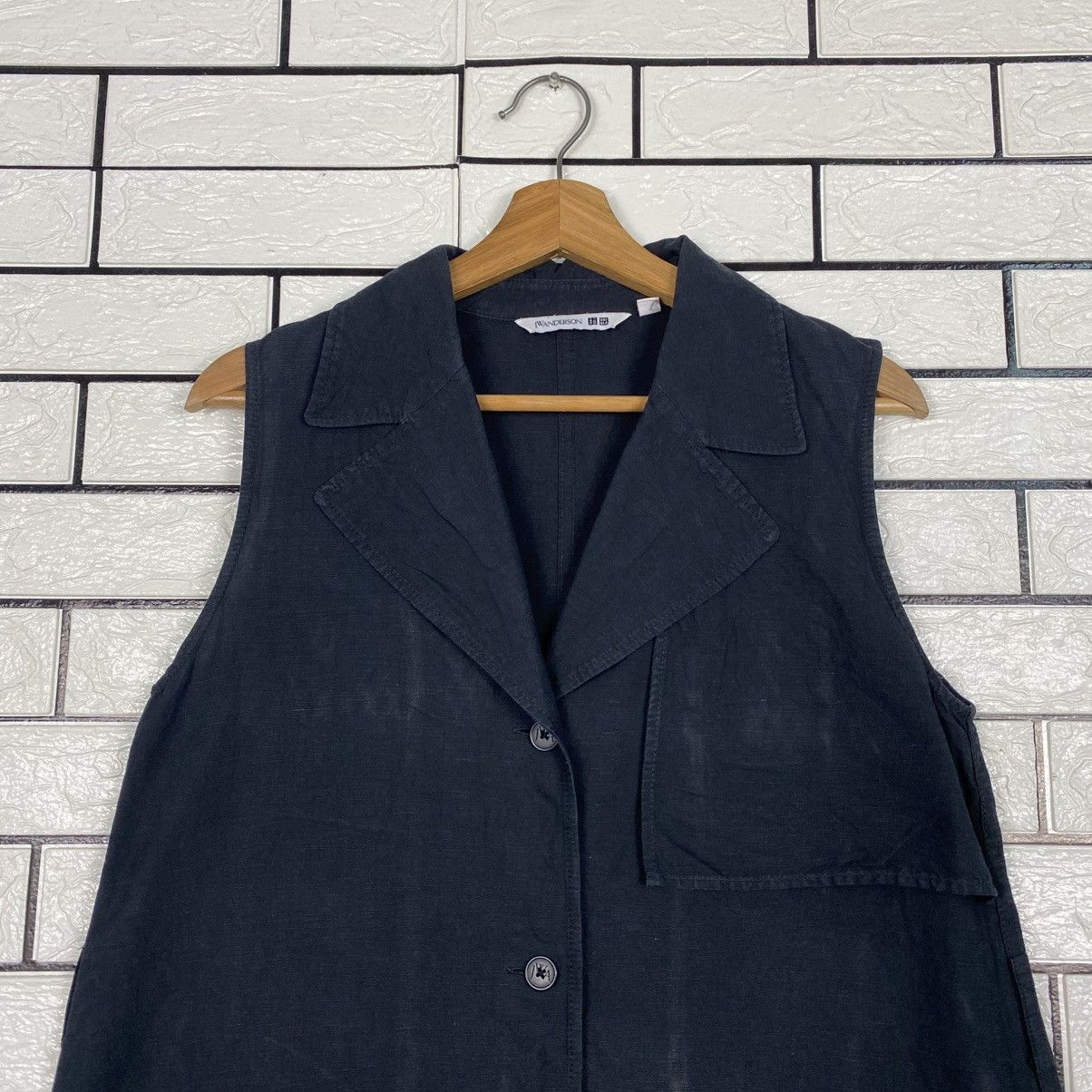 JW Anderson 📌Rich Black Long Jacket Sleeveless Uniqlo JW Anderson Size US M / EU 48-50 / 2 - 4 Thumbnail