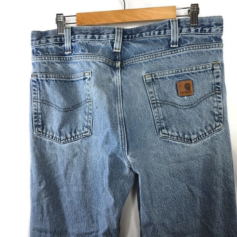 Carhartt Carhartt Traditional Fit Distressed Blue Denim Jeans 34/32 Size US 34 / EU 50 - 9 Thumbnail