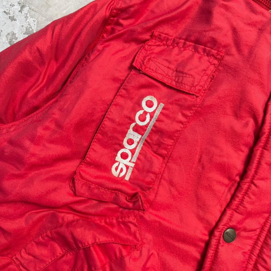 Gear for Sports Vintage Sparco Red Puffer Jacket / Parka - Made In Italy Size US XL / EU 56 / 4 - 11 Thumbnail
