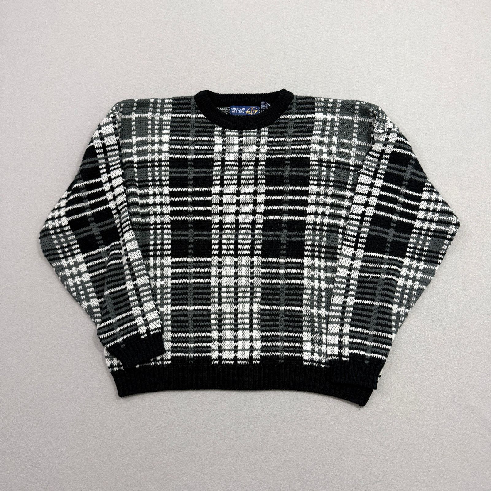 Vintage Vintage American Weekend Sweater Extra Large Geometric Size US XL / EU 56 / 4 - 1 Thumbnail