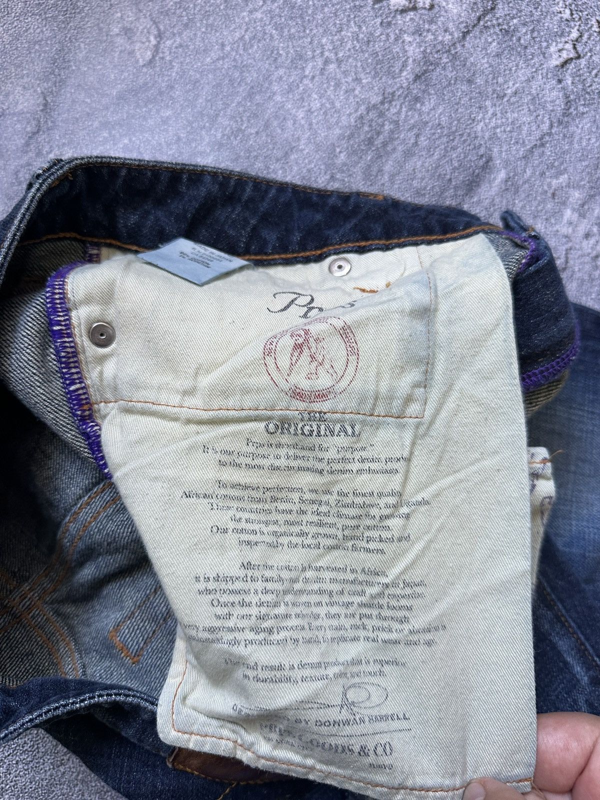 Prps Prps Women’s Purple Selvedge Japan Distressed Jeans Size 28 Size 28" / US 6 / IT 42 - 10 Thumbnail