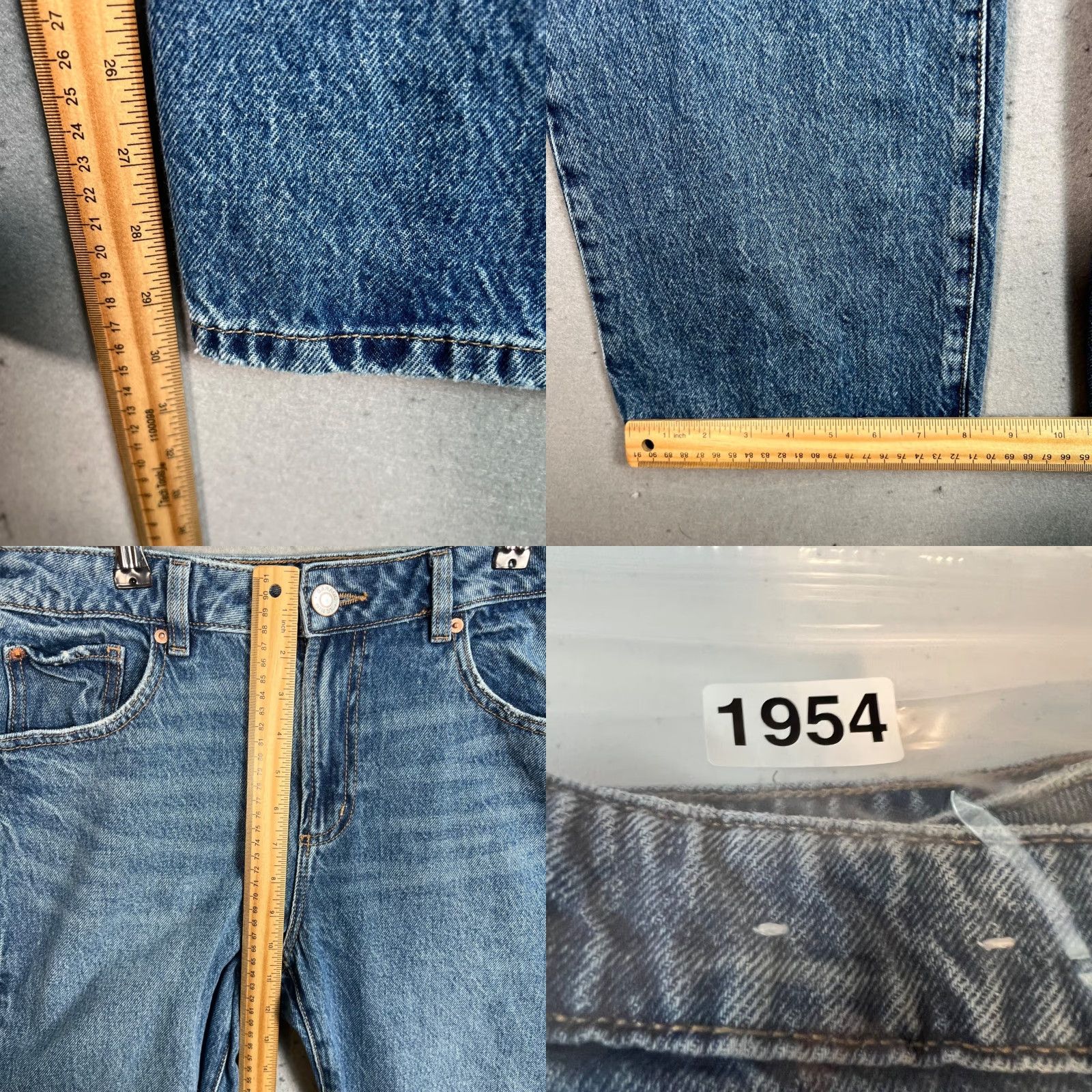 Garage Garage Womens 90s Straight Denim Jeans Size 9 / 29 Medium Wash Blue Cotton Blend 5-Pocket Design Womens Size 29" - 8 Thumbnail