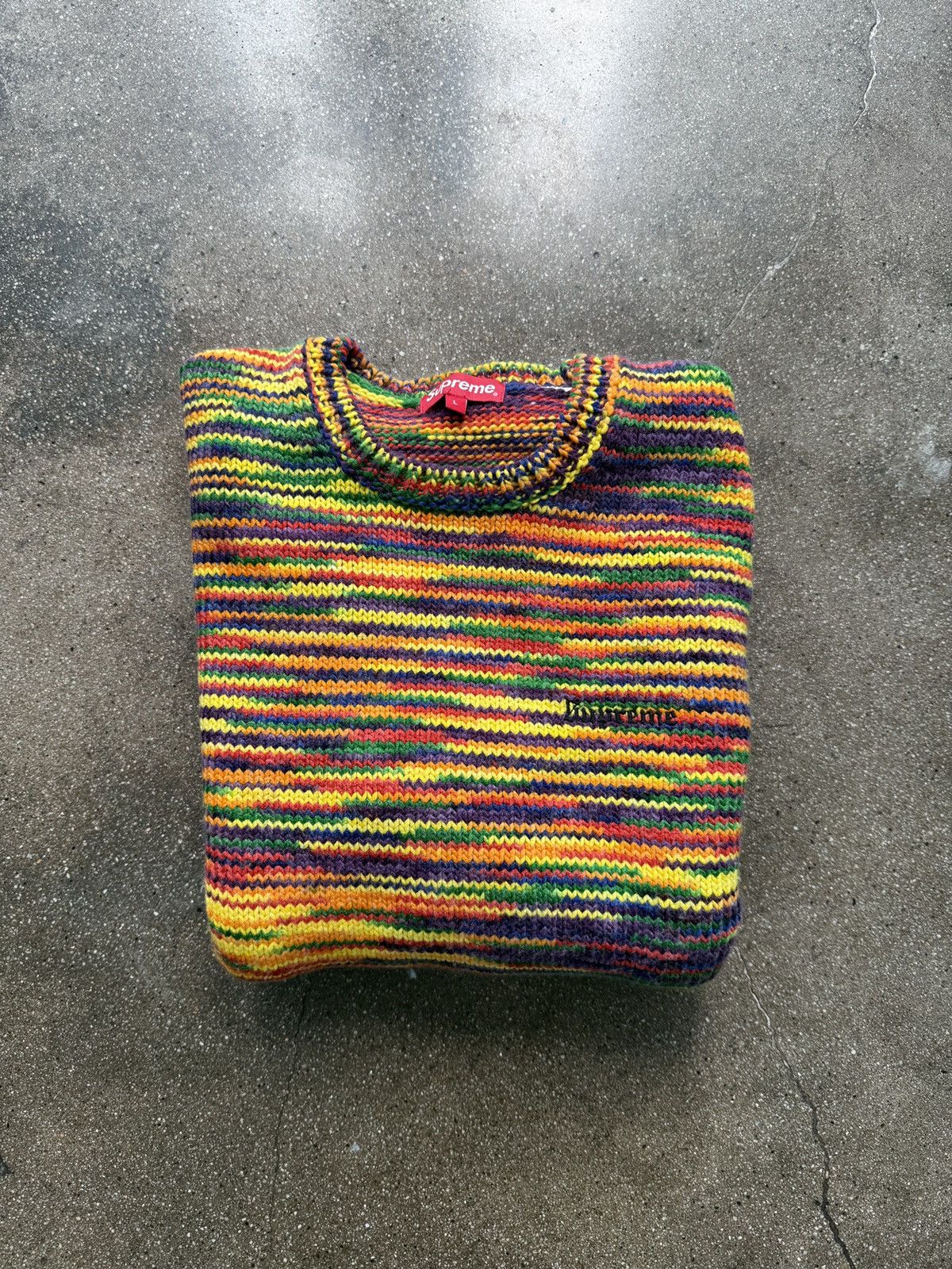 Supreme Supreme Static Sweater Multicolor Size US L / EU 52-54 / 3 - 6 Thumbnail