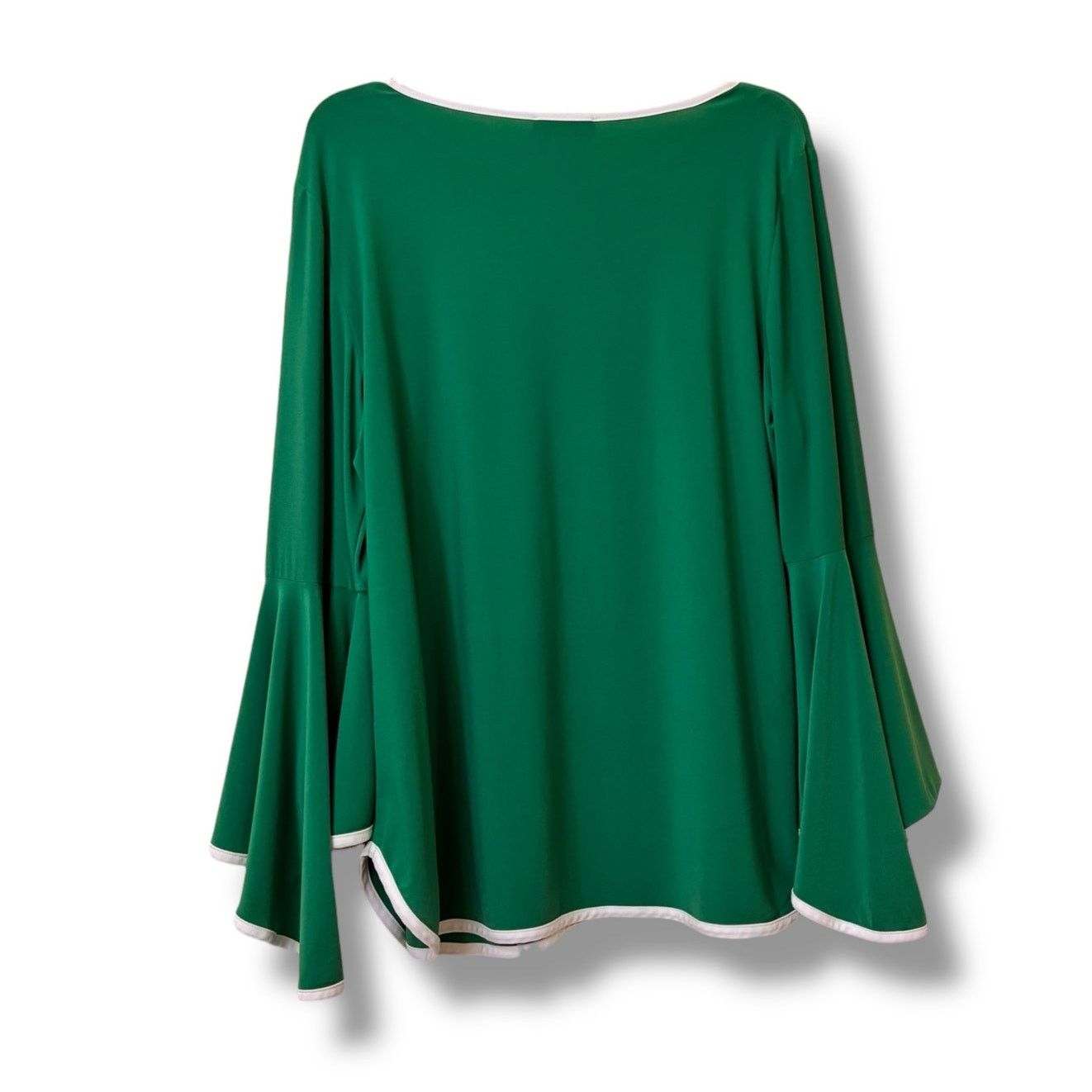 Other Sam & Jess Womens Contrast Trim Bell Sleeve Blouse NEW Size XL / US 12-14 / IT 48-50 - 4 Thumbnail