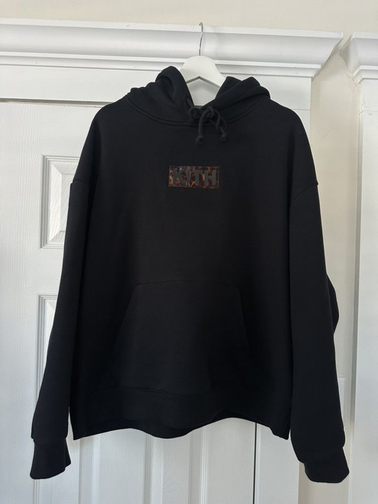 Kith Kith Classic Logo Leopard Applique Nelson Hoodie Black Size US XL / EU 56 / 4 - 2 Thumbnail