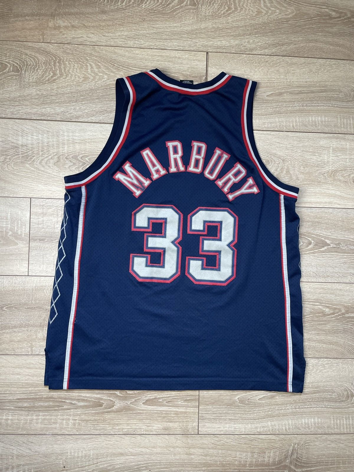 NBA × Nike × Vintage RARE VINTAGE NBA Nike New Jersey Nets Stephon Marbury Size US XL / EU 56 / 4 - 10 Thumbnail