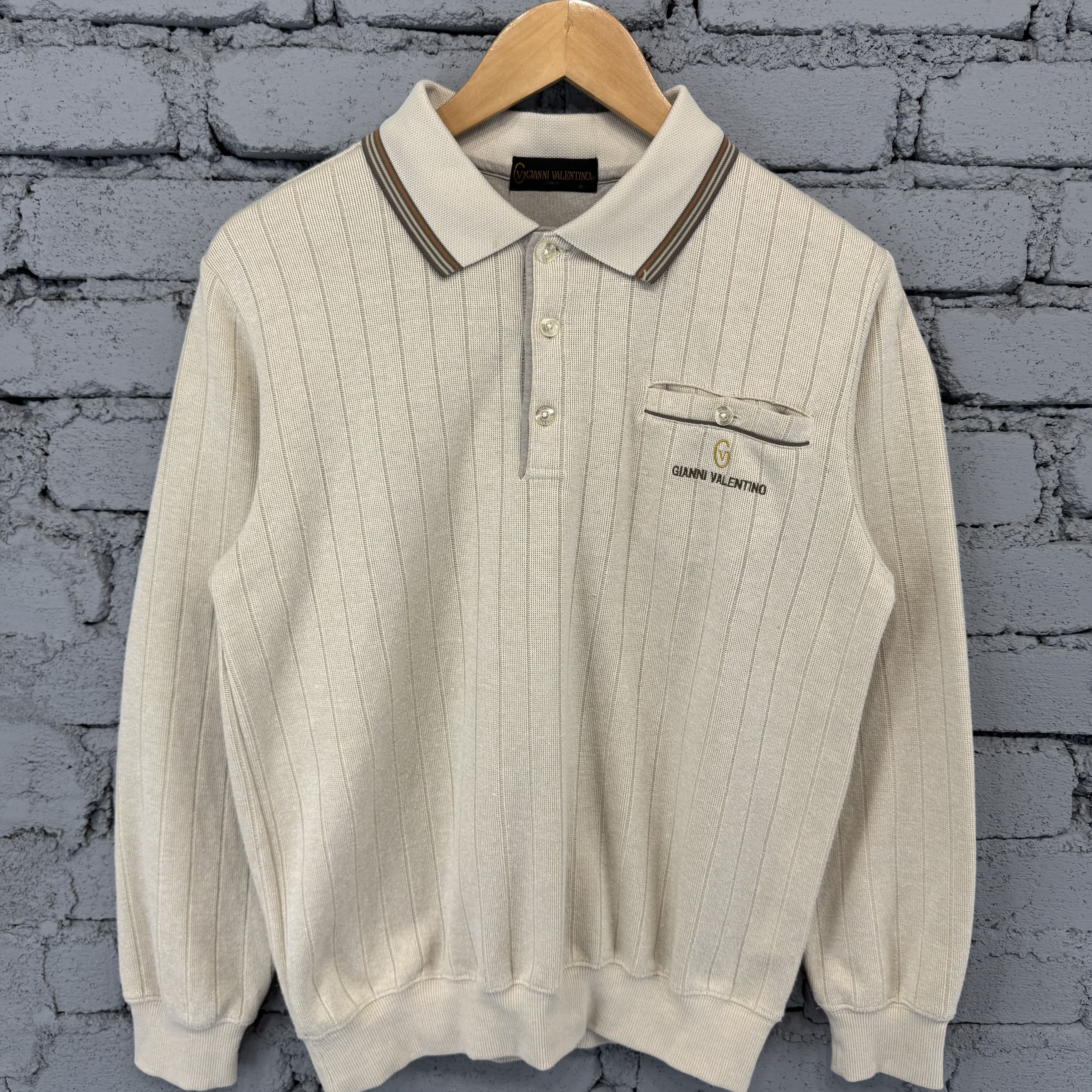 Gianni Valentino Vintage Gianni Valentino Collar Sweatshirt Streetwear Size US M / EU 48-50 / 2 - 3 Thumbnail