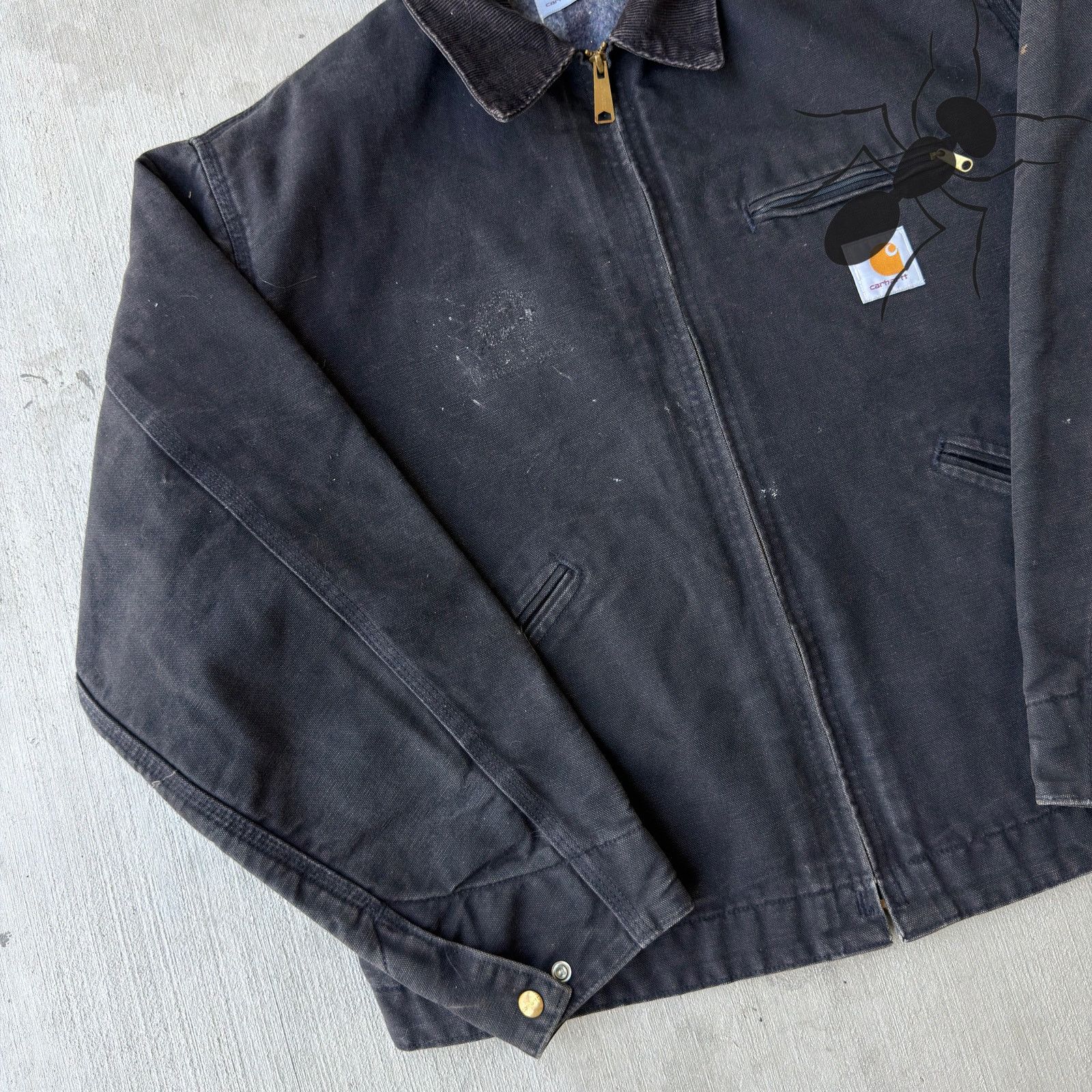 Carhartt × Vintage Carhartt J01 black Detroit work wear jacket Size US XL / EU 56 / 4 - 8 Thumbnail