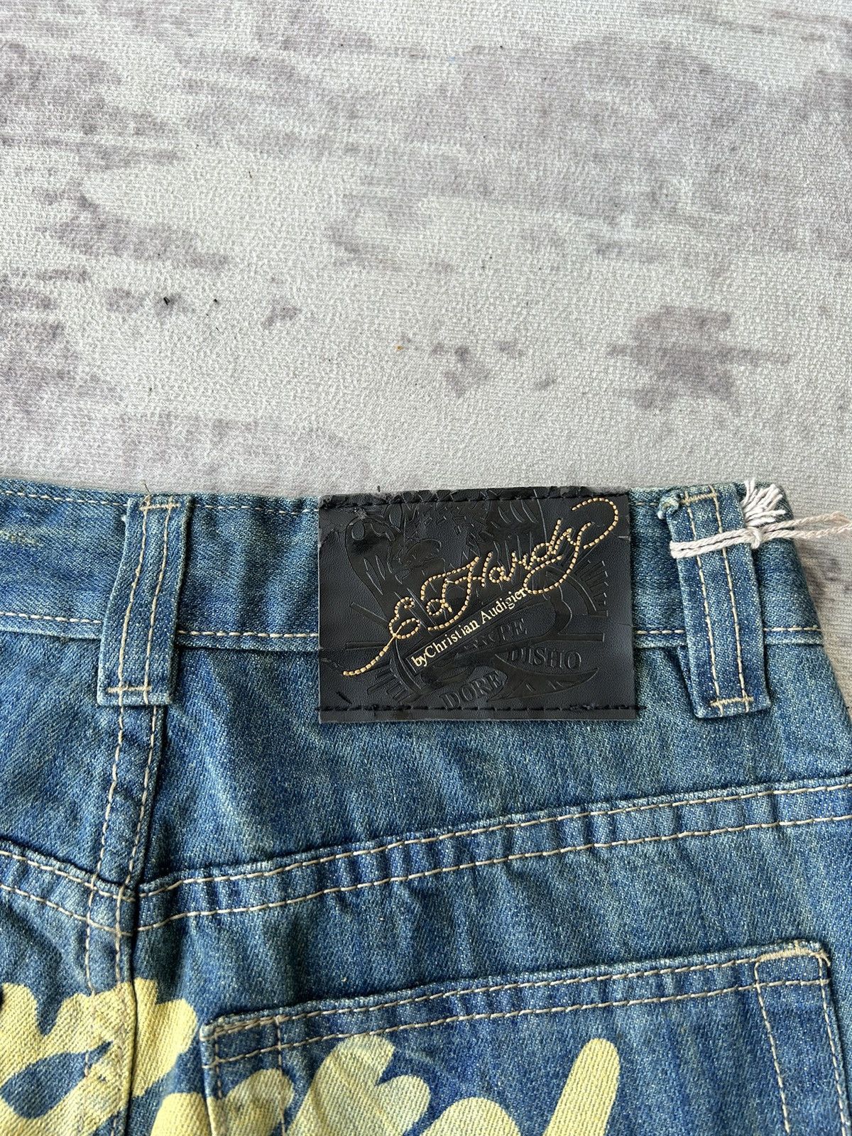 Ed Hardy Ed Hardy Rhinestone Tiger Jeans Size US 27 - 15 Thumbnail