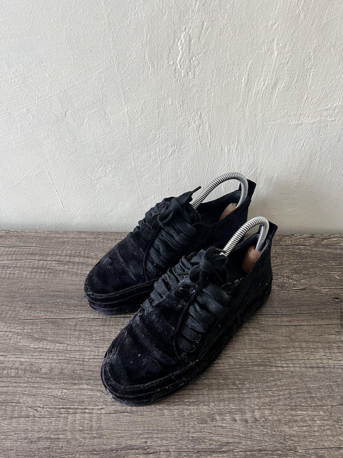 Ann Demeulemeester SCAMOSCIATO VELVET SNEAKERS Size US 6 / IT 36 - 3 Thumbnail