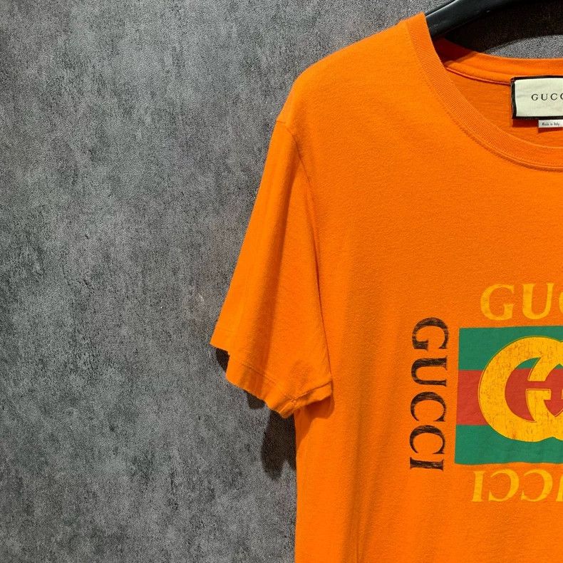 Gucci Gucci Gucci orange double G short sleeves 2501-Nextarrow Size US S / EU 44-46 / 1 - 5 Thumbnail