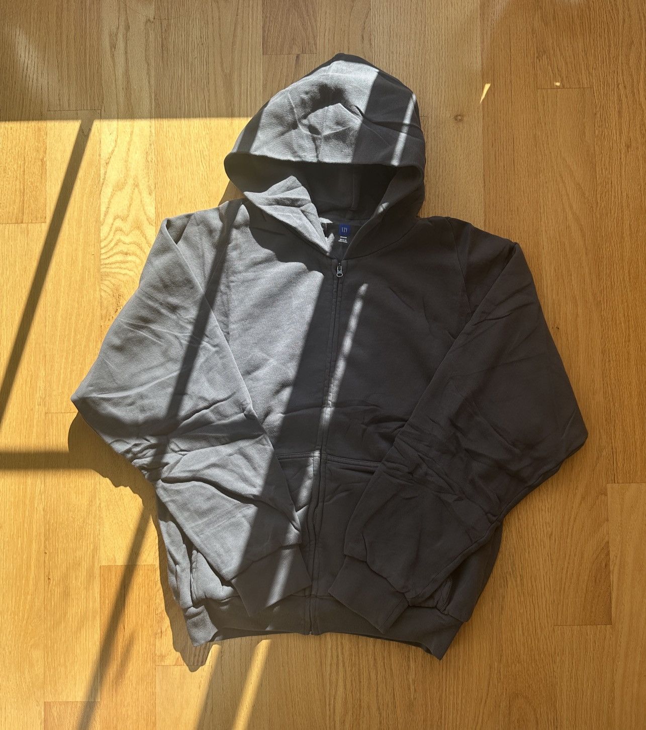 NEW YEEZY X BALENCIAGA unreleased zip up hoodie dark gray
