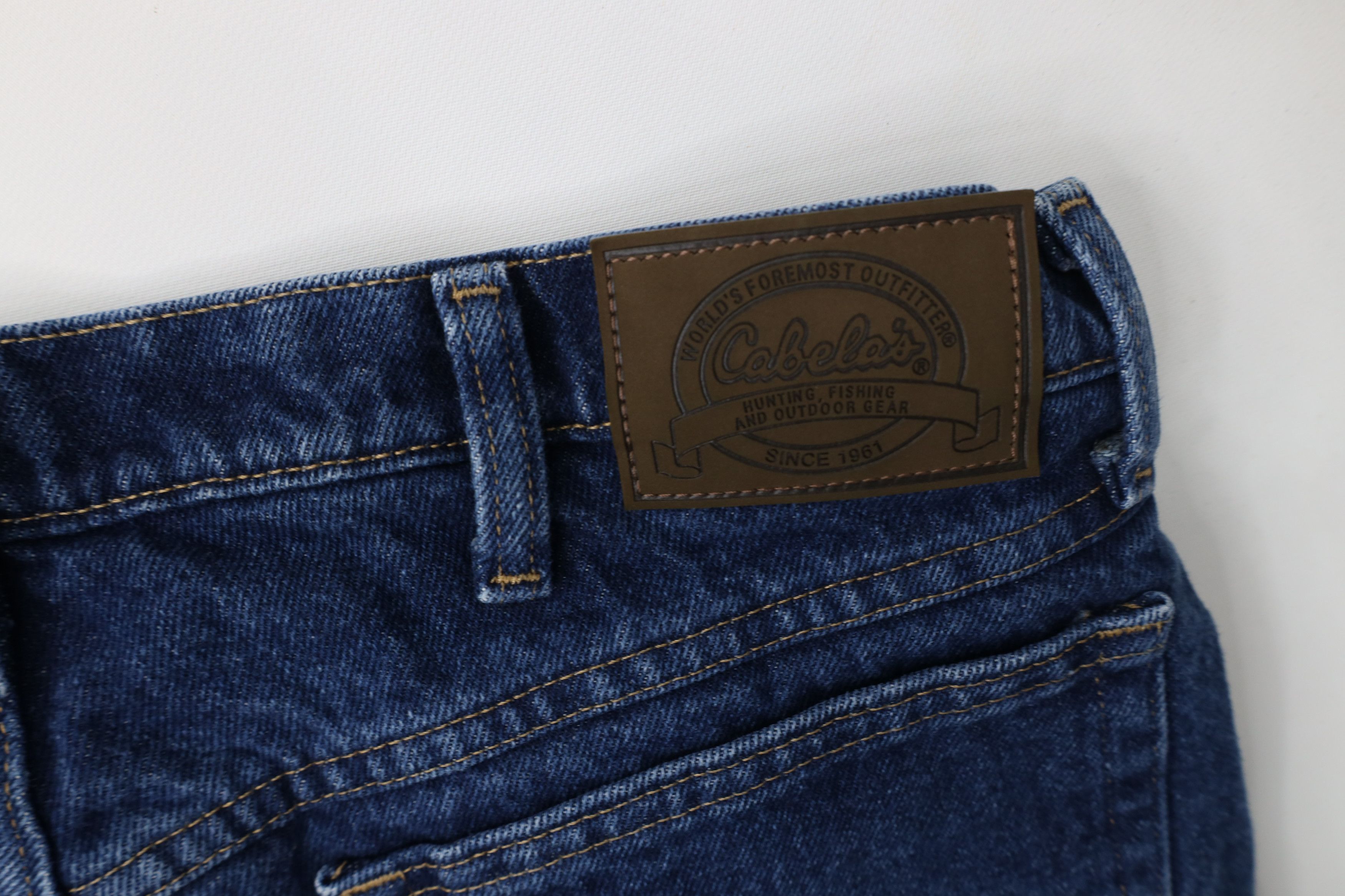 Cabelas Vintage Cabelas Heavyweight Fleece Lined Straight Leg Jeans Size US 34 / EU 50 - 16 Thumbnail