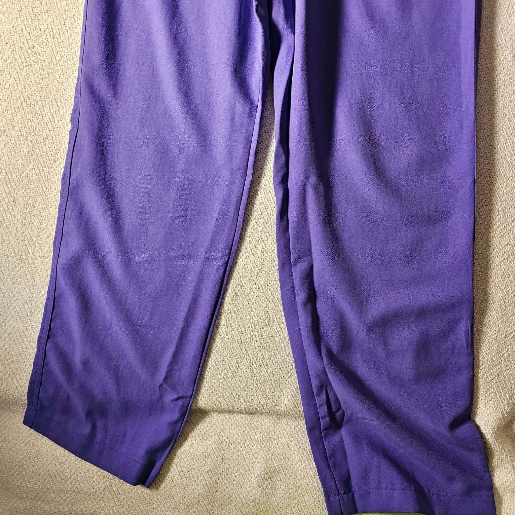 Vintage WonderWink Uniform Scrub Pants 5225 XS Women Purple Easy Fit No-Roll Knit Waist Knit Waistband Scrub Pants Women XS Purple Size 26" / US 2 / IT 38 - 2 Thumbnail