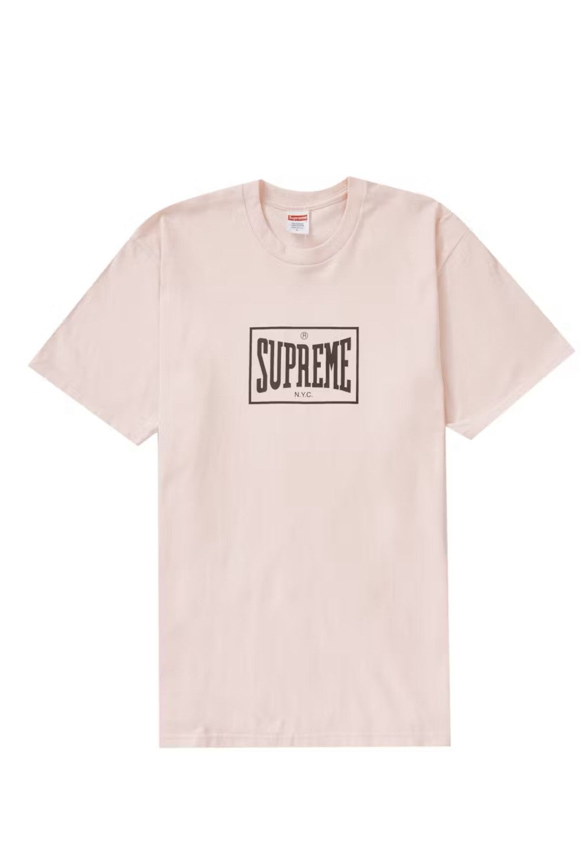 Supreme warm up tee (pale pink) (XXL)