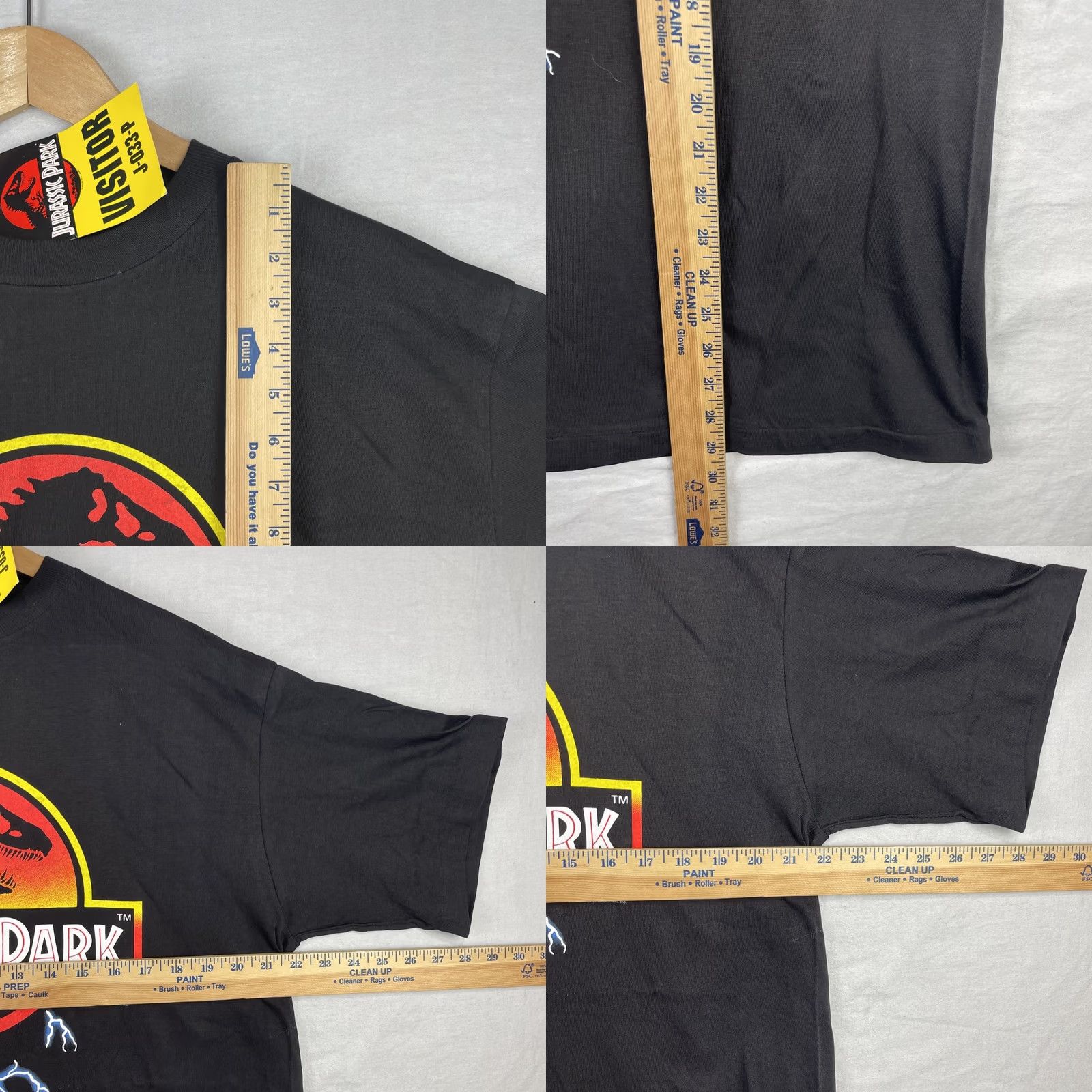 Vintage VINTAGE Jurassic Park Shirt Mens XL Black Lighting T Rex Movie Promo 90s Tee Size US XL / EU 56 / 4 - 8 Thumbnail