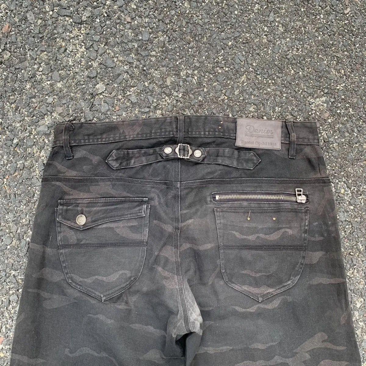Danier × Hunter × Japanese Brand DanielDopp Camouflage Trousers Baggy Cinch Back Faded Pants Size US 38 / EU 54 - 10 Thumbnail