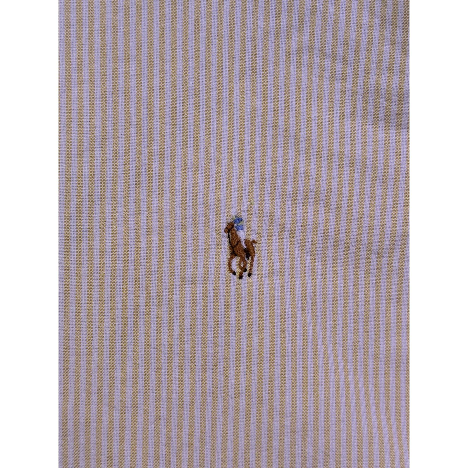 Ralph Lauren Vintage Ralph Lauren Pony Embroidered Striped LS Size 36/17 Size US XL / EU 56 / 4 - 5 Thumbnail