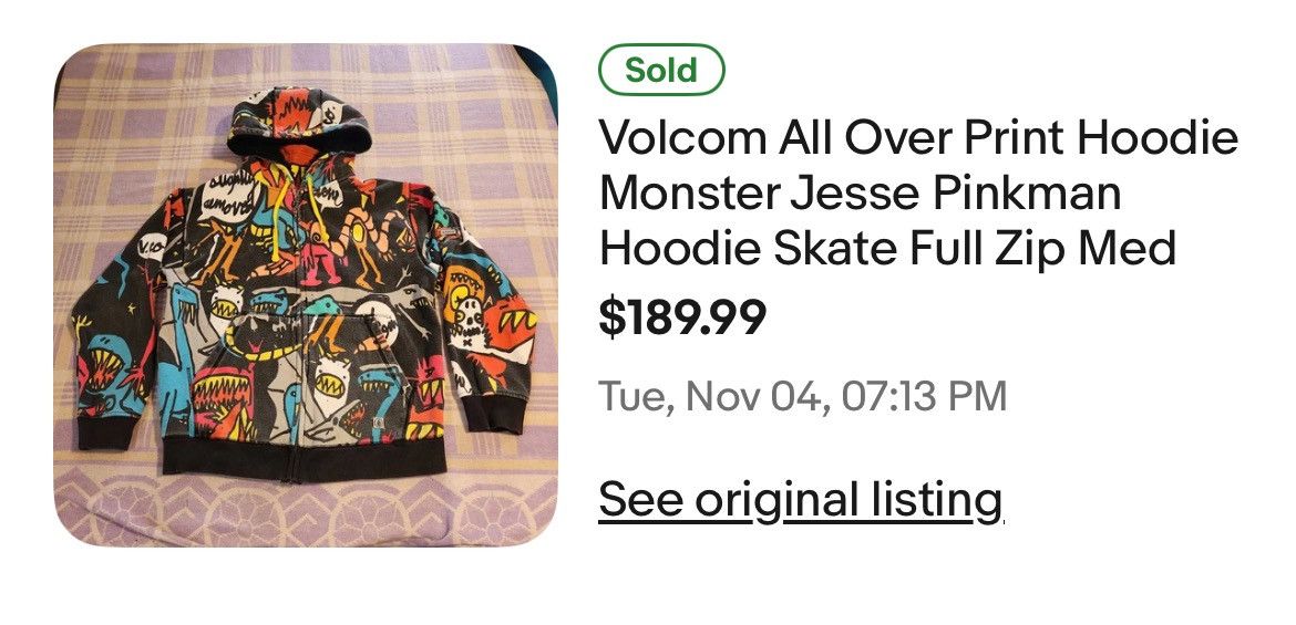 Volcom [RARE] Volcom x Ryan Sheckler Monster Hoodie w/ Mask Size US M / EU 48-50 / 2 - 5 Thumbnail