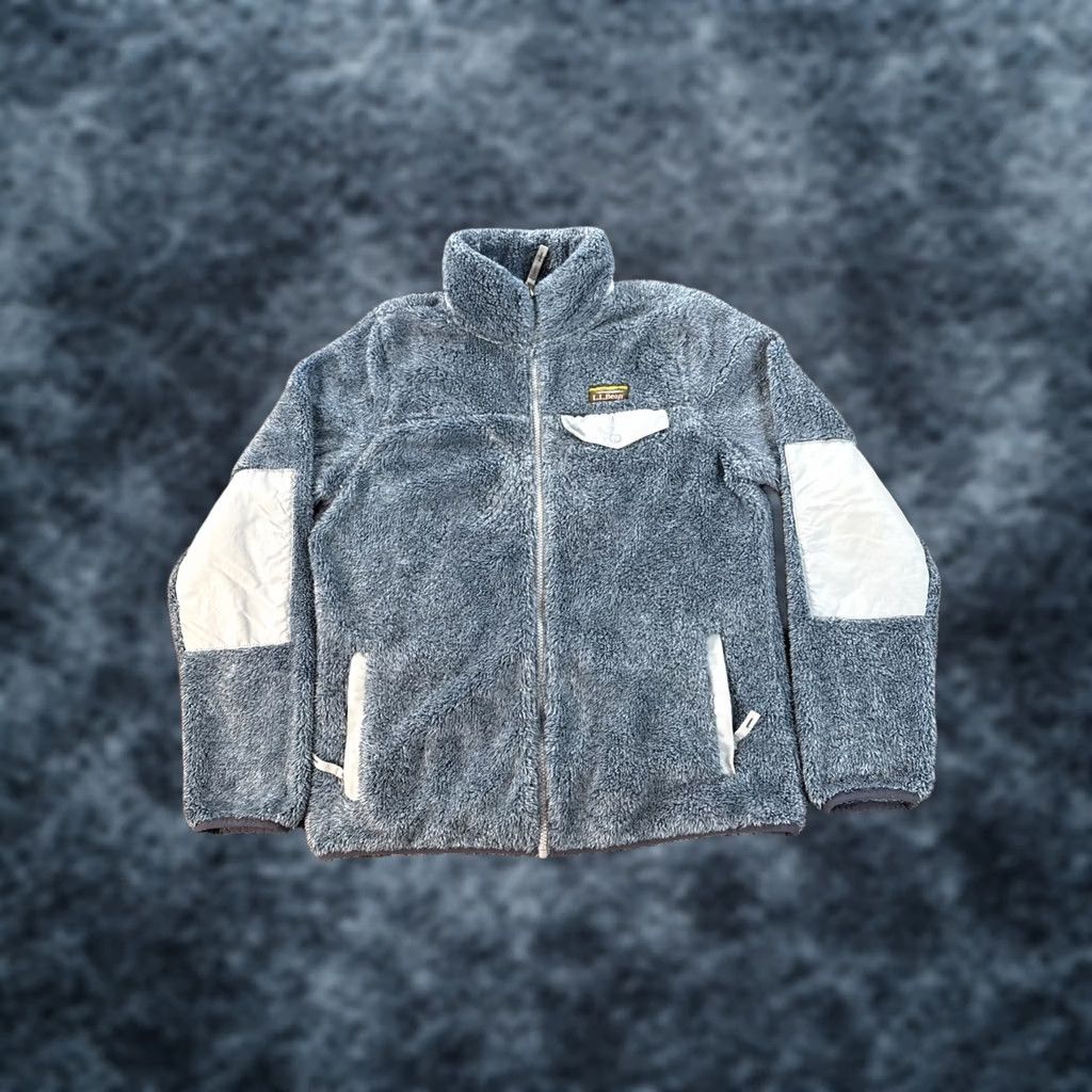 Vintage VINTAGE LL Bean Fleece Jacket Womens S Blue Snap Full Zip 90s Outdoor Sherpa Deep Pile Wooly? Size S / US 4 / IT 40 - 1 Thumbnail
