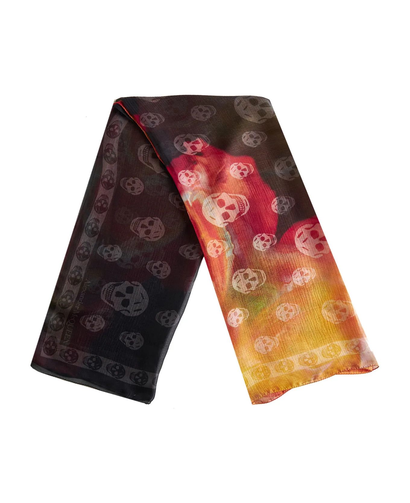 Alexander McQueen ALEXANDER MCQUEEN red & black skull motif stole scarf NWT q Size ONE SIZE - 1 Thumbnail