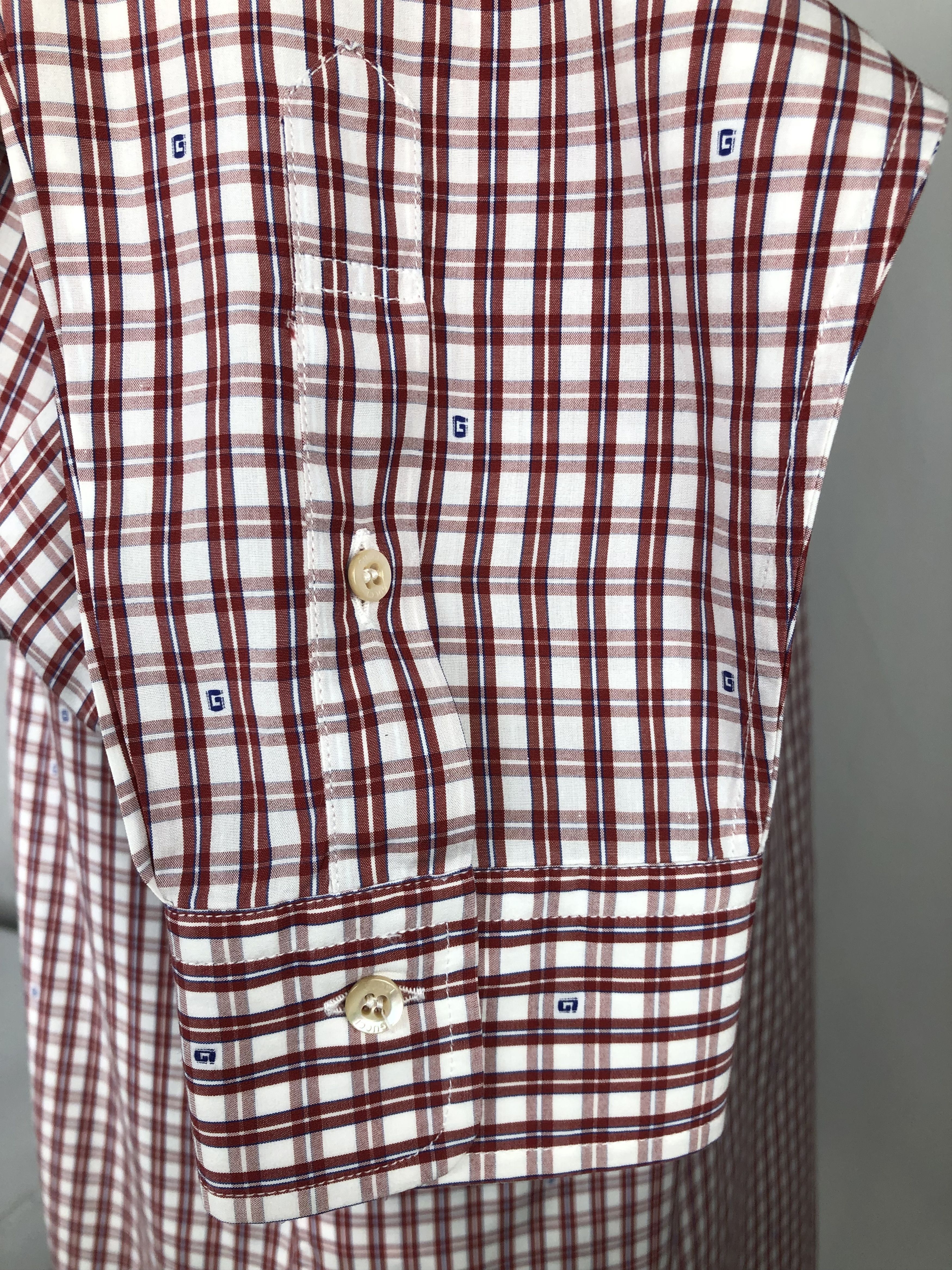 Gucci Gucci Checkered 'G' Shirt Size US L / EU 52-54 / 3 - 4 Thumbnail