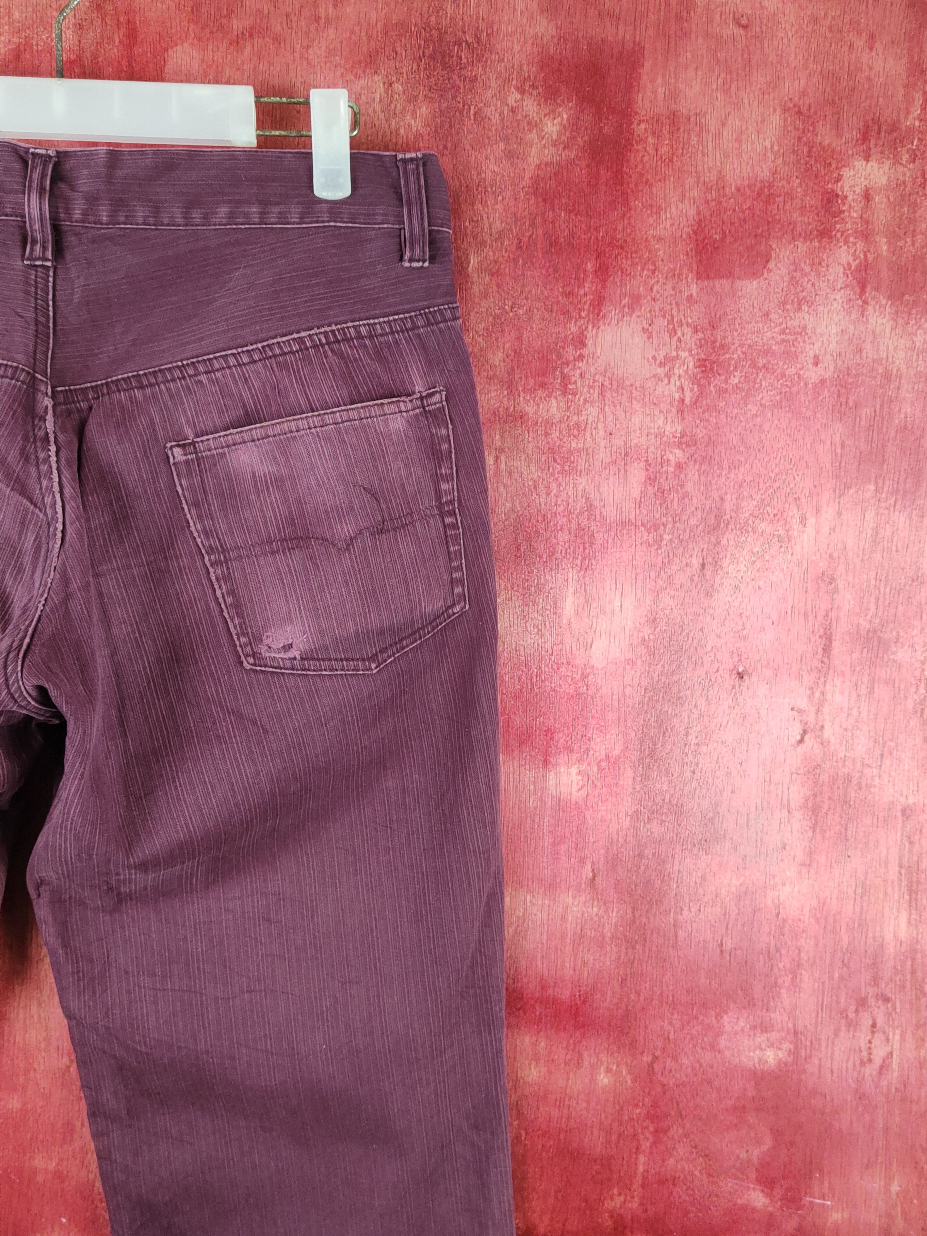 Japanese Brand Klein Plus Homme Purple Faded Multipocket Jeans #S1760 Size 33" - 11 Thumbnail