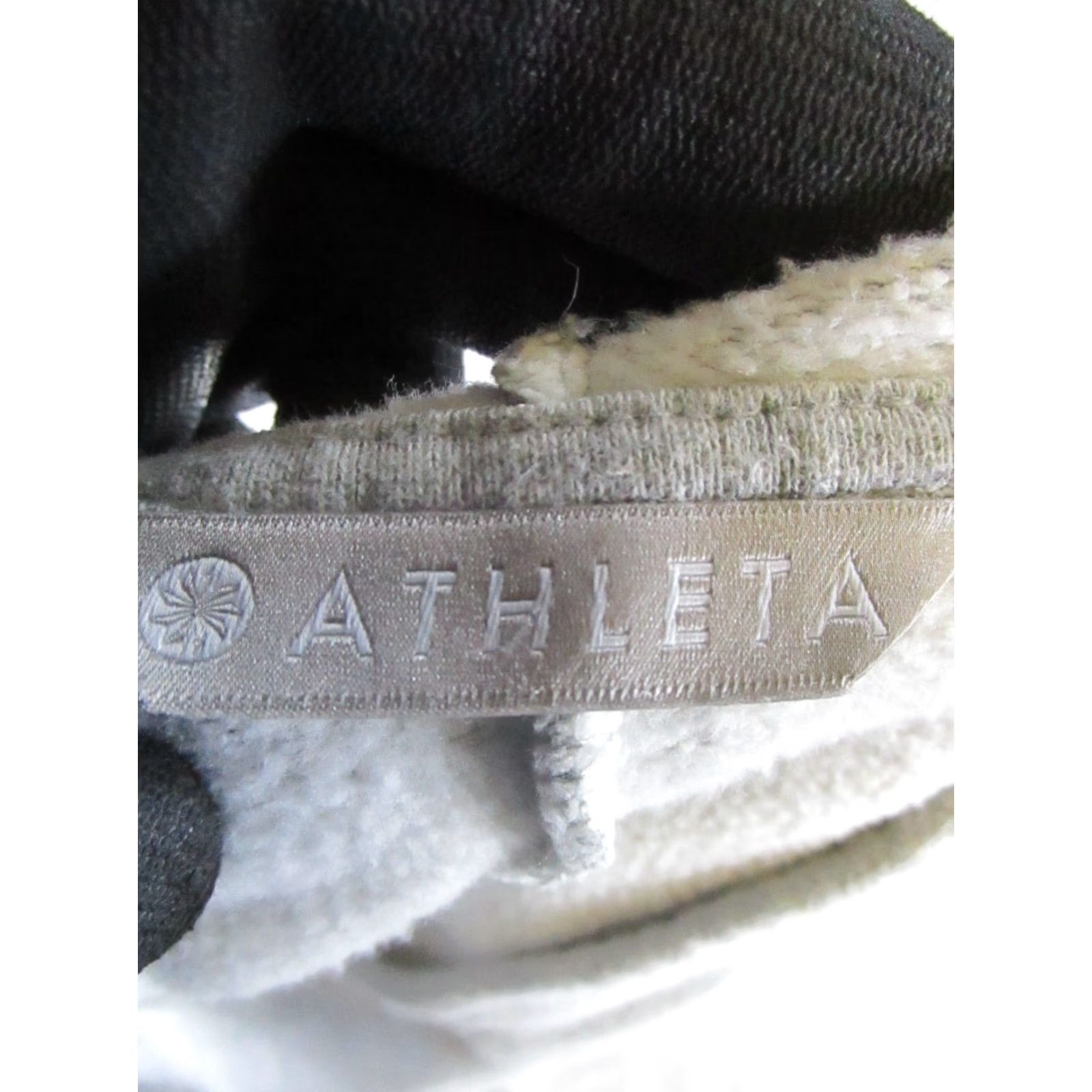 Athleta VINTAGE Athleta Hoodie Womens XS Gray Cotton Fleece Crew Neck Pullover Activewear Size XS / US 0-2 / IT 36-38 - 3 Thumbnail