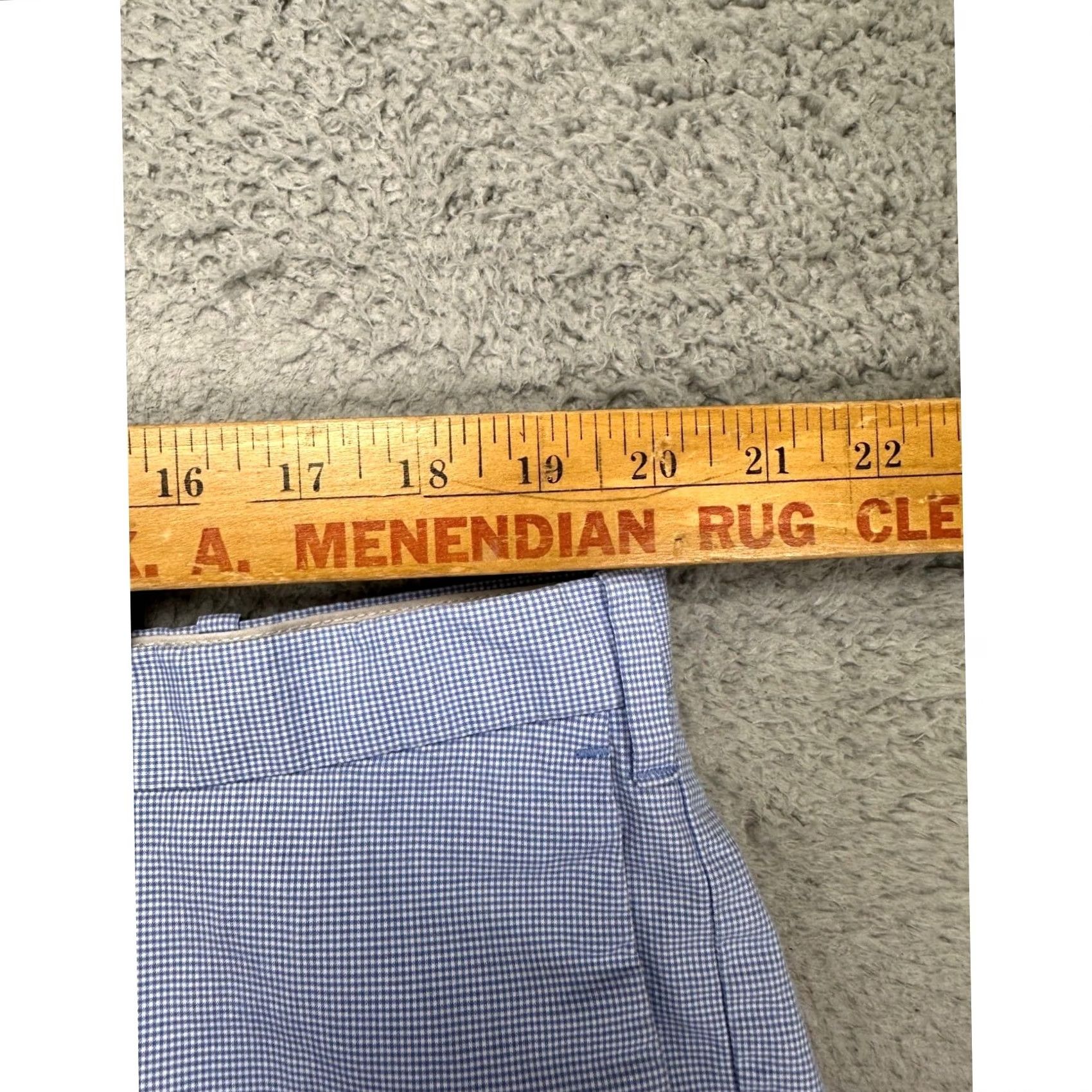 Polo Ralph Lauren Polo Ralph Lauren Khakis Shorts Mens 40 Light Blue Gingham Check Slim Fit Casual Size US L / EU 52-54 / 3 - 7 Thumbnail