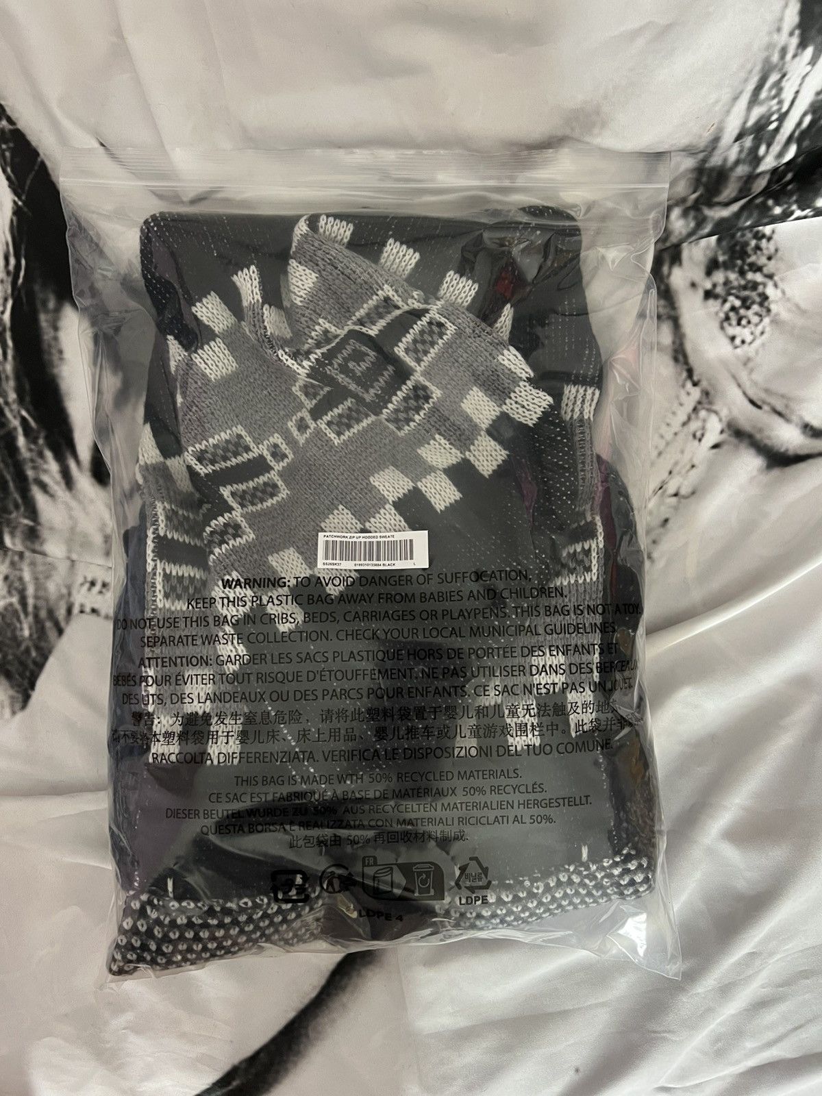 Supreme Supreme Patchwork Zip Up Hooded Sweater - Large Size US L / EU 52-54 / 3 - 10 Thumbnail
