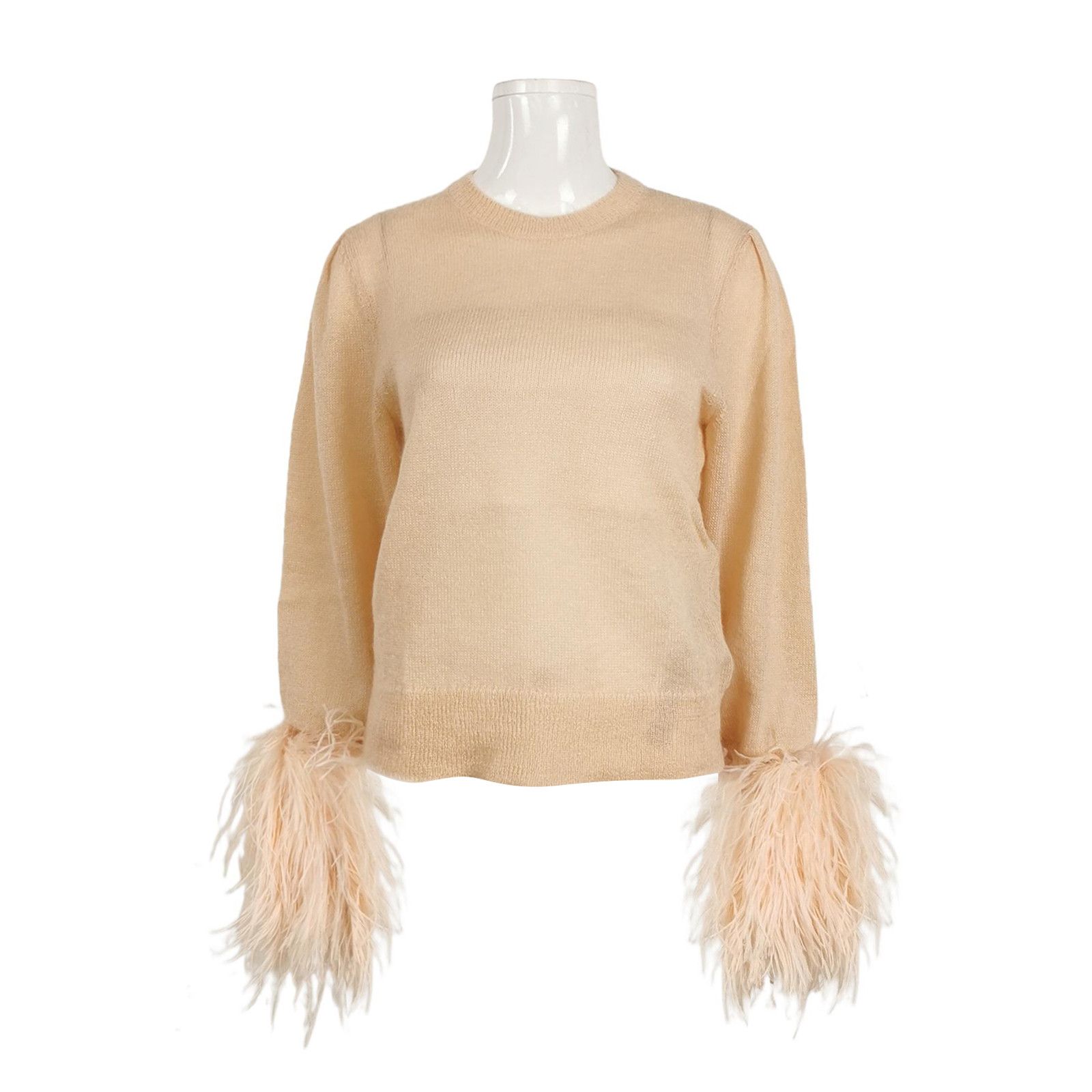 Gucci Gucci Mohair Feather Trim Sweater Size S Size S / US 4 / IT 40 - 1 Thumbnail