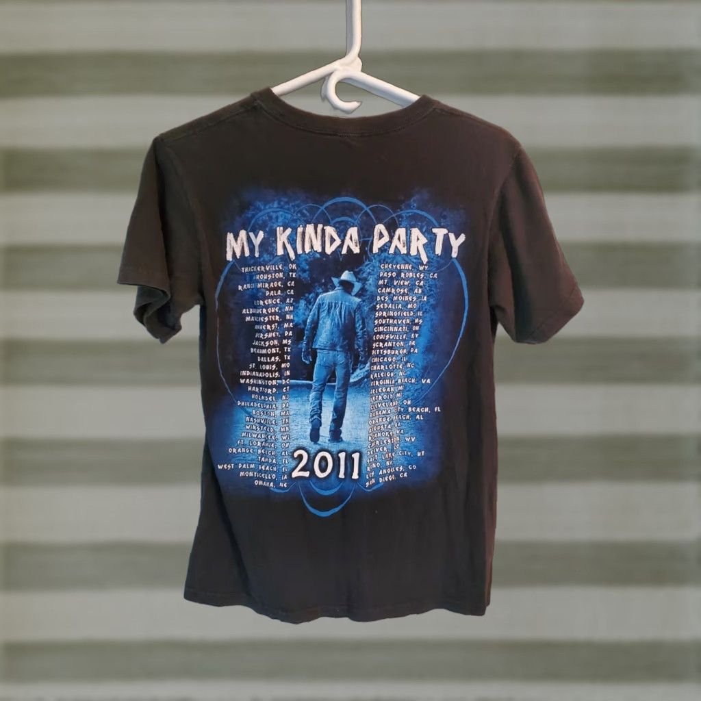 Anvil Jason Aldean My Kinda Party 2011 Tour Shirt S Short Sleeve Crew Neck Black Cotton Men T-Shirt Size US S / EU 44-46 / 1 - 1 Thumbnail