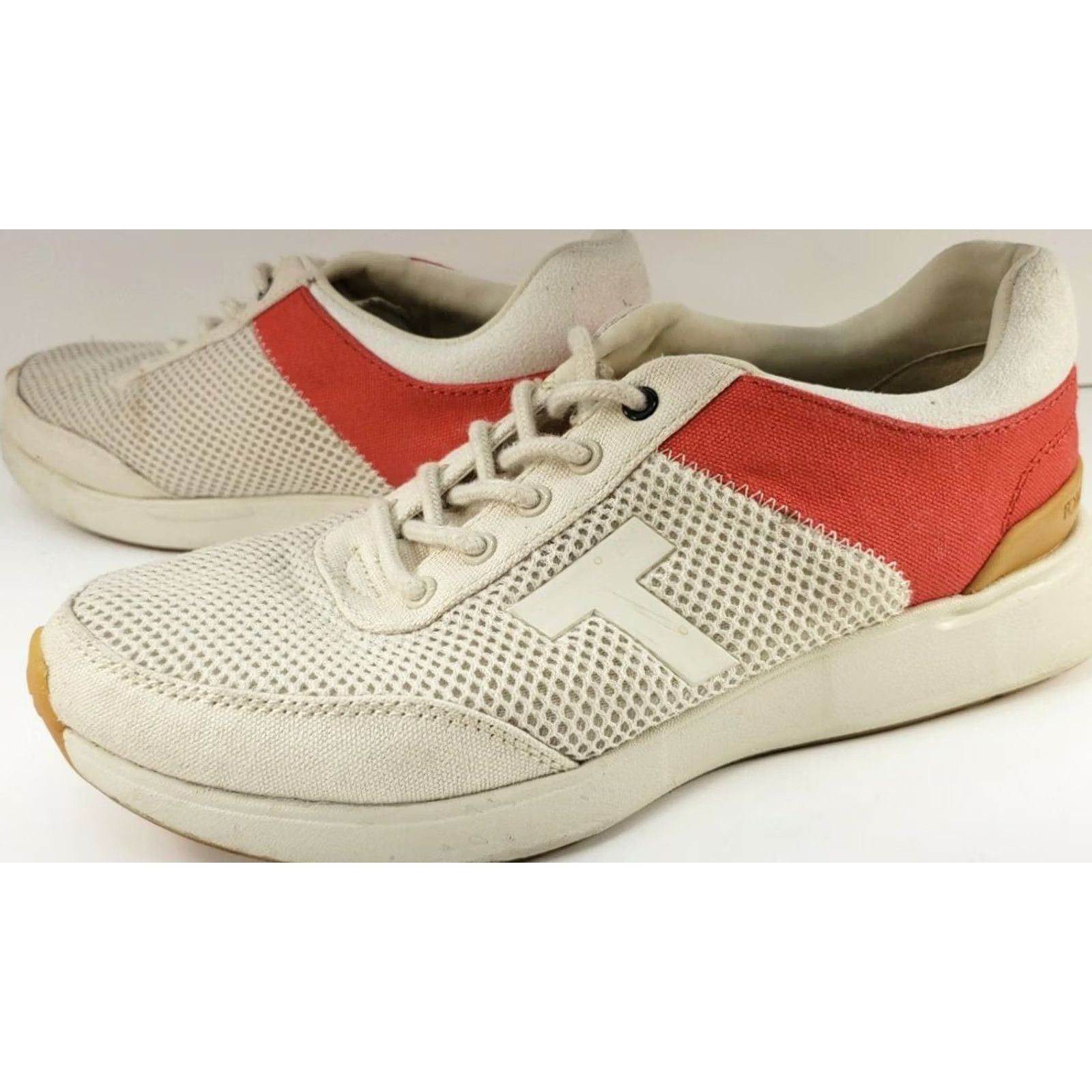 Toms Toms Arroyo Women's Athletic Sneakers White Red Birch Canvas Women's 7M Cushy Size US 7 / IT 37 - 4 Thumbnail